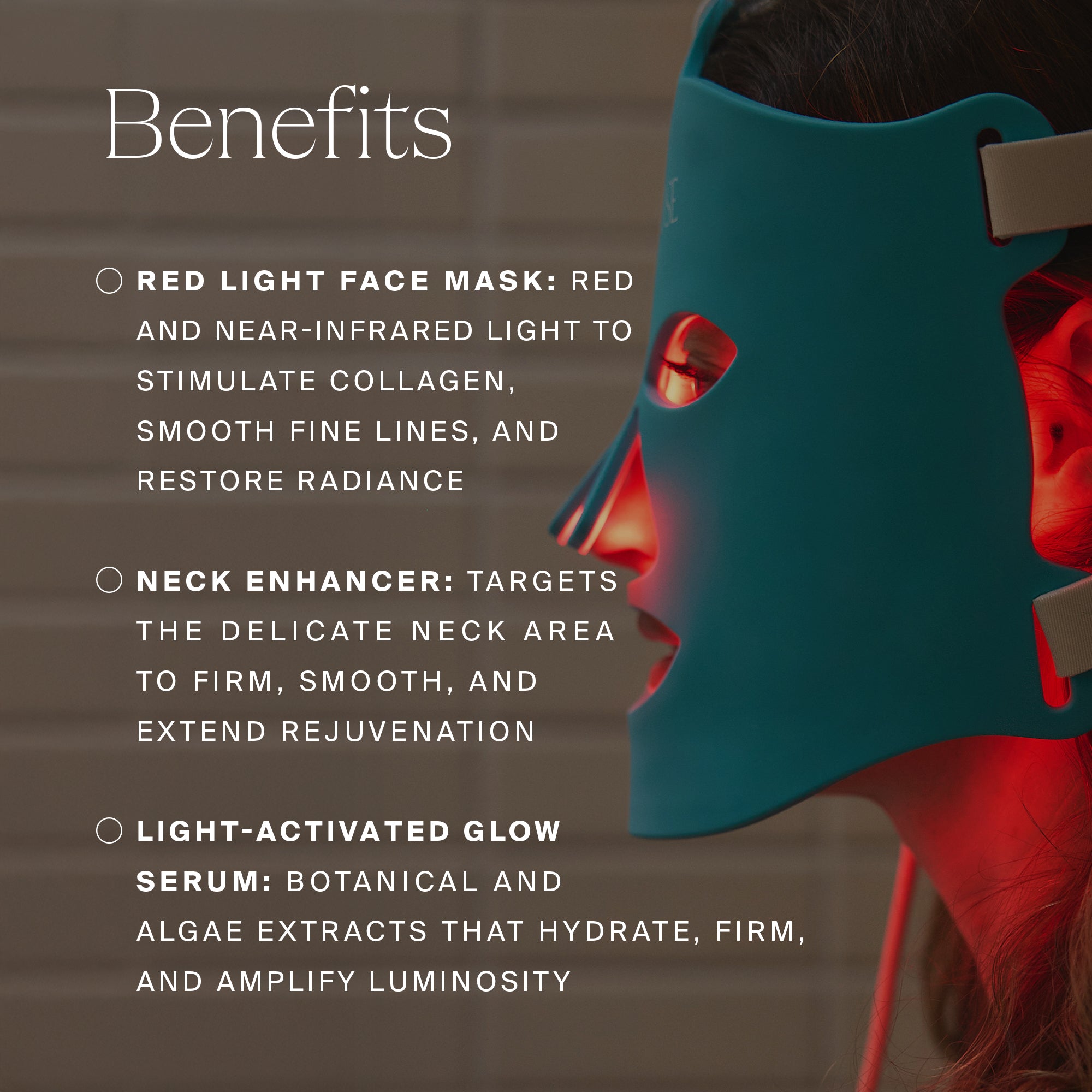 Mascarilla Facial de Luz Roja