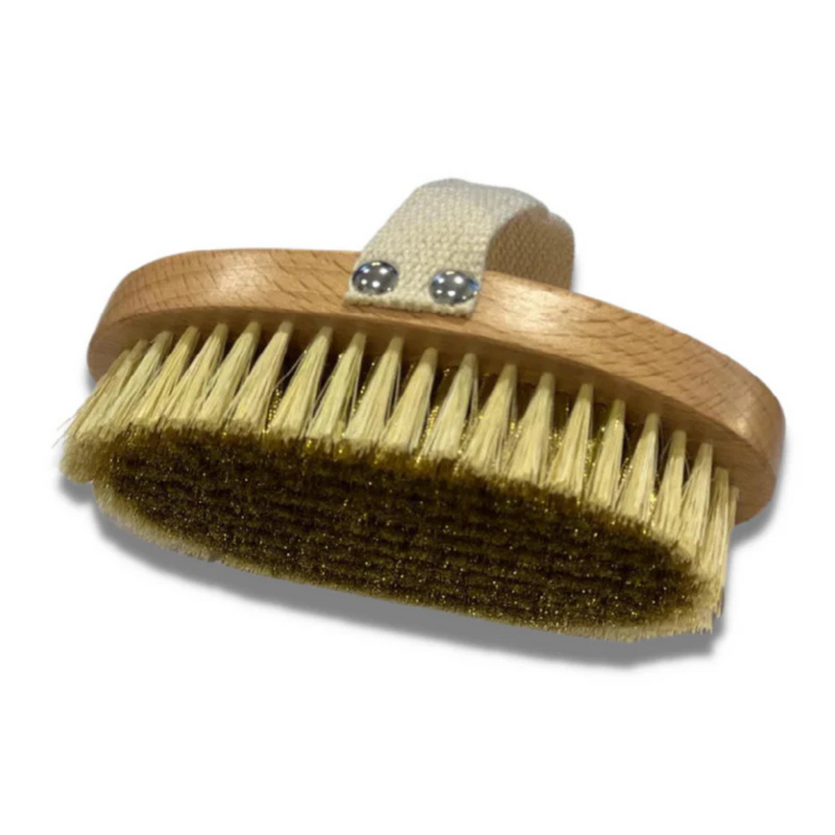 Therasage TheraBrush dry brush with copper bristles and wooden oval head