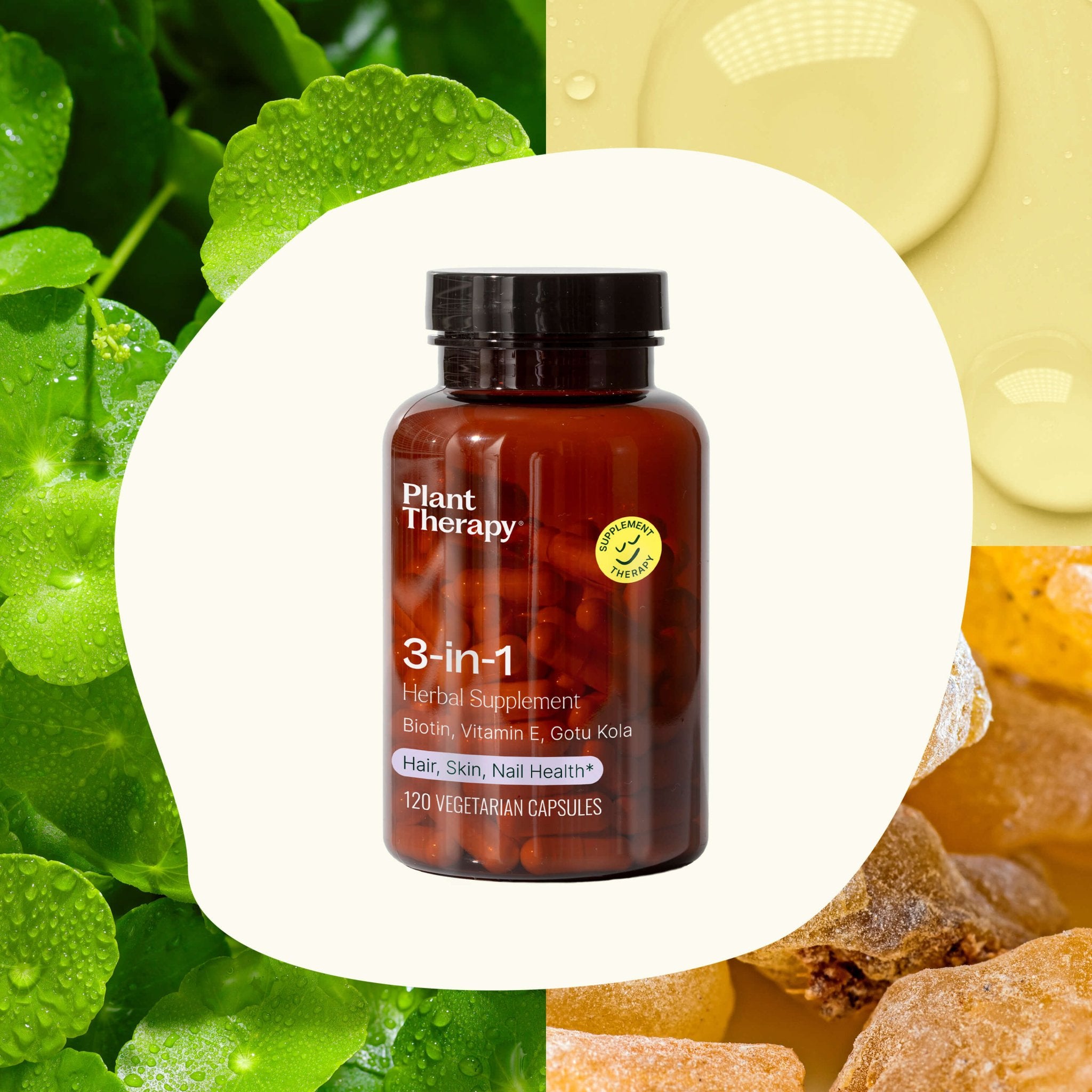 3 - in - 1 Hair, Skin & Nails Herbal Supplement - 120 Capsules Plant Therapy