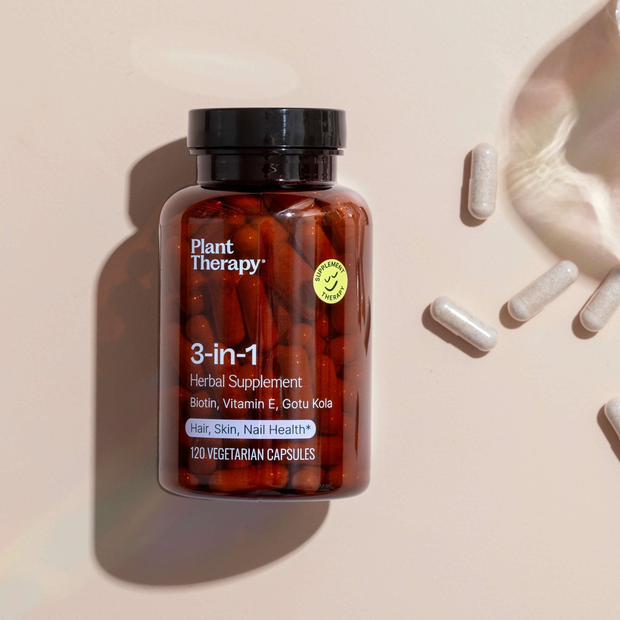 3 - in - 1 Hair, Skin & Nails Herbal Supplement - 120 Capsules Plant Therapy