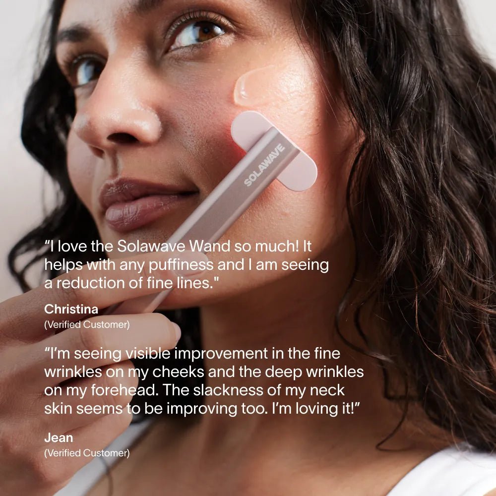 4 - in - 1 Red Light Therapy Wand & Activating Serum Kit Solawave