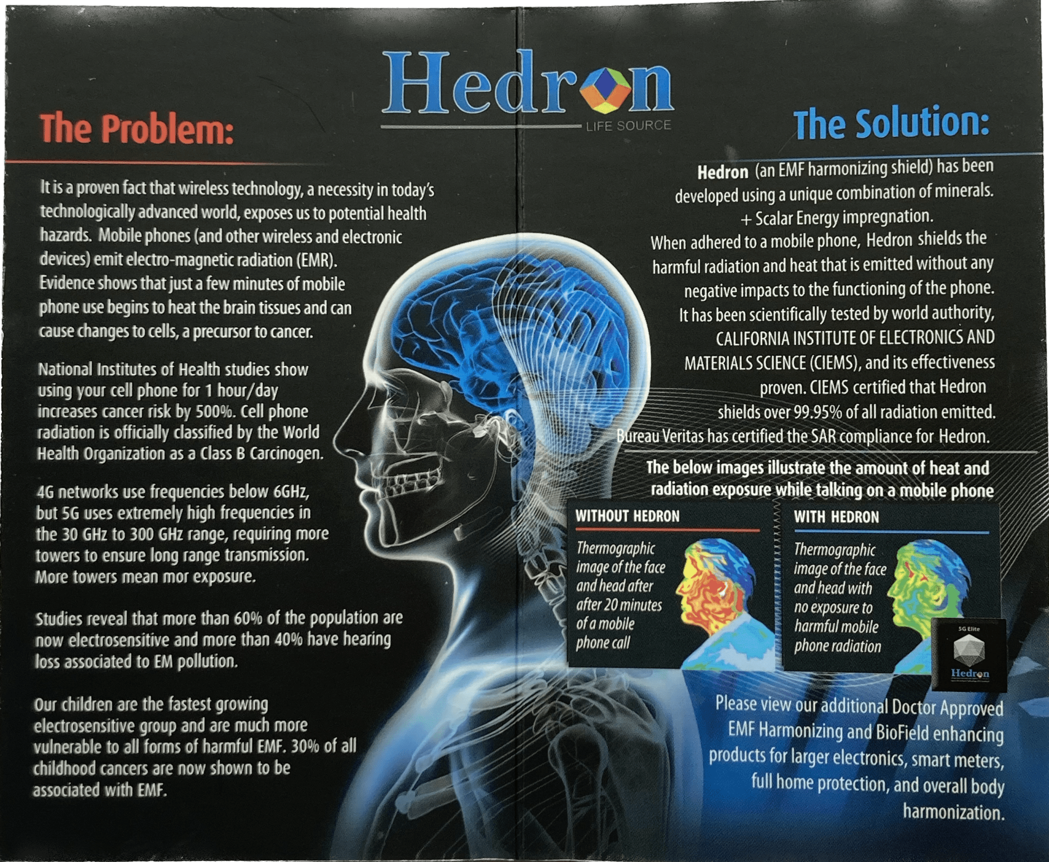 5G Elite Cell Phone Harmonzier Hedron Life Source