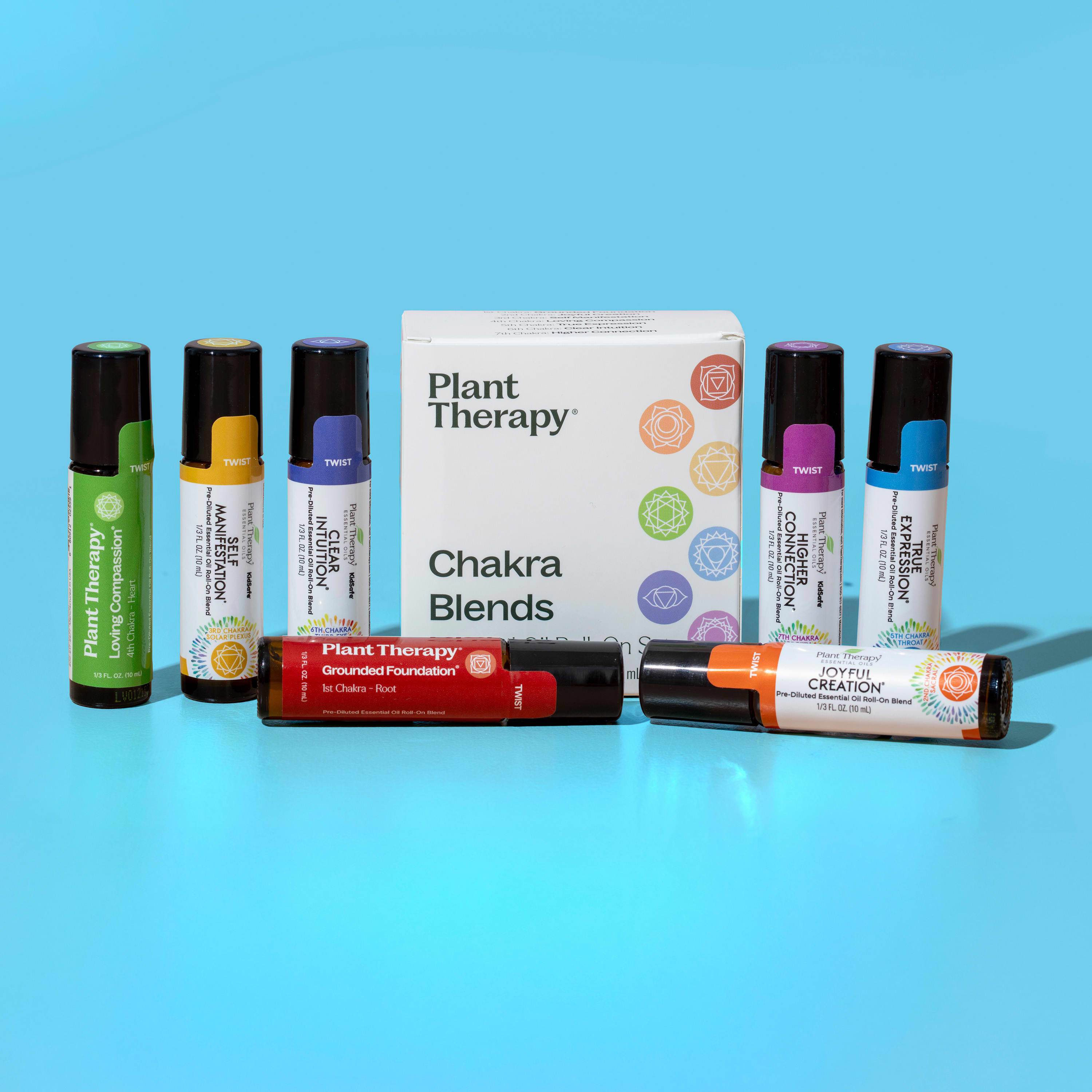 Set de aceites esenciales en roll-on Chakra Blends