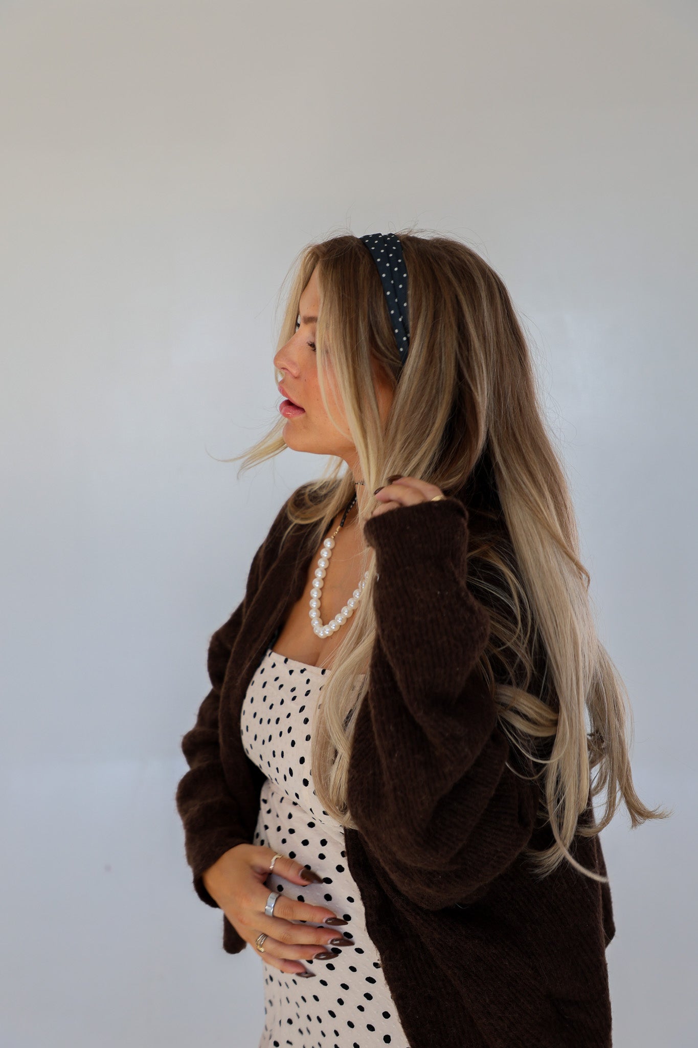 POLKA DOT HAIR SCARF