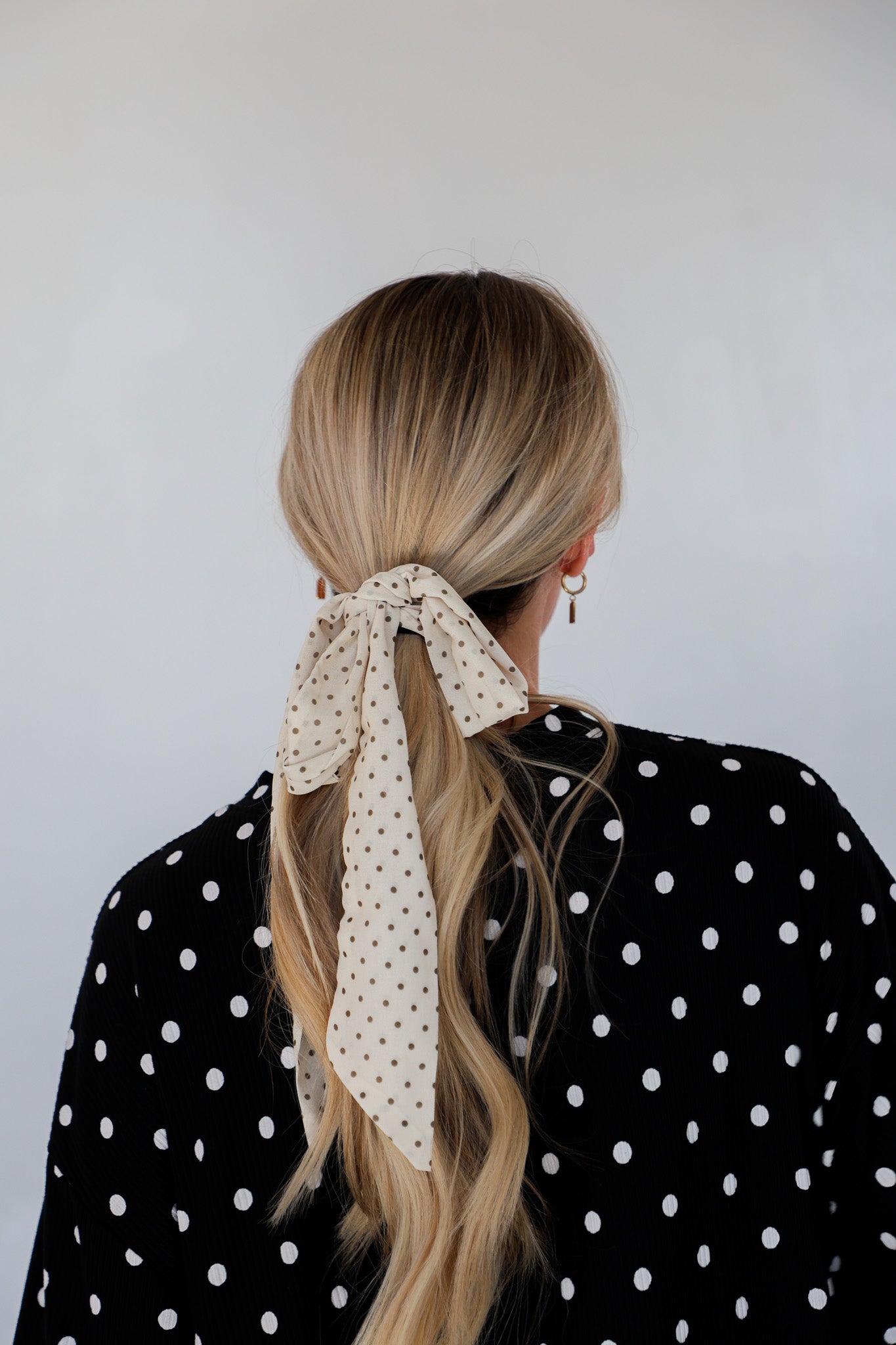 POLKA DOT HAIR SCARF