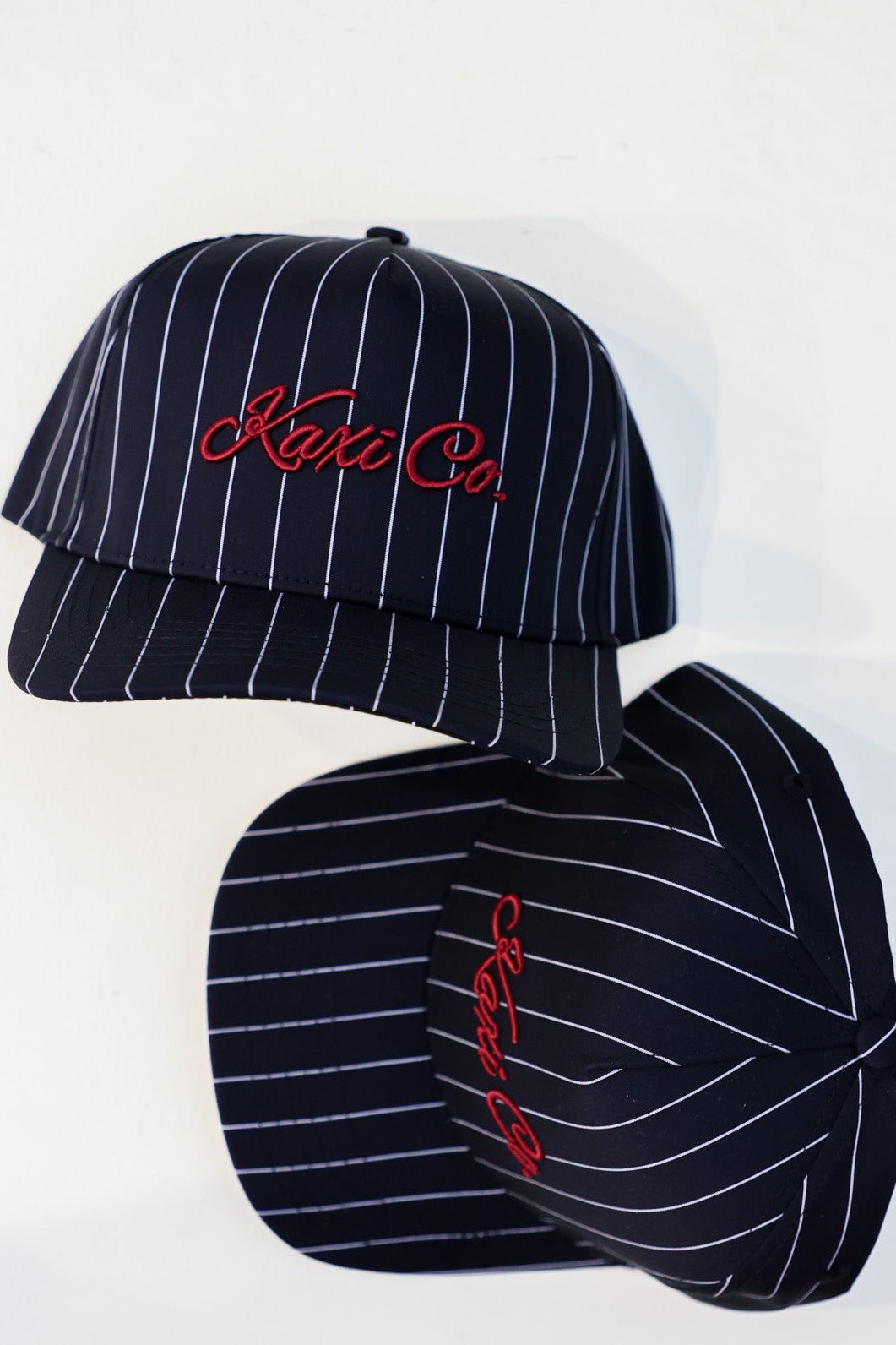 KAXI CO. PIN STRIPED TRUCKER HAT