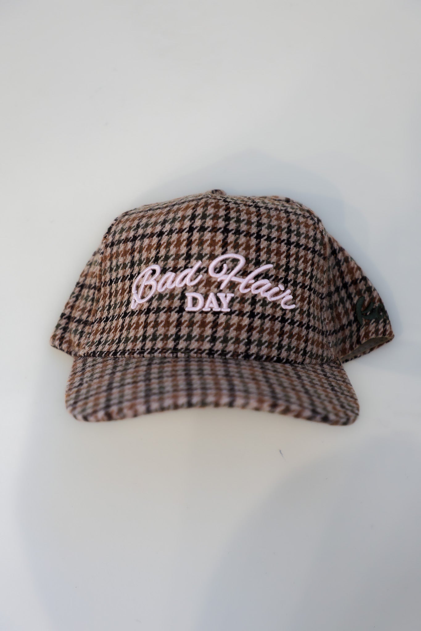 BAD HAIR DAY TWEED HOUNDSTOOTH TRUCKER HAT