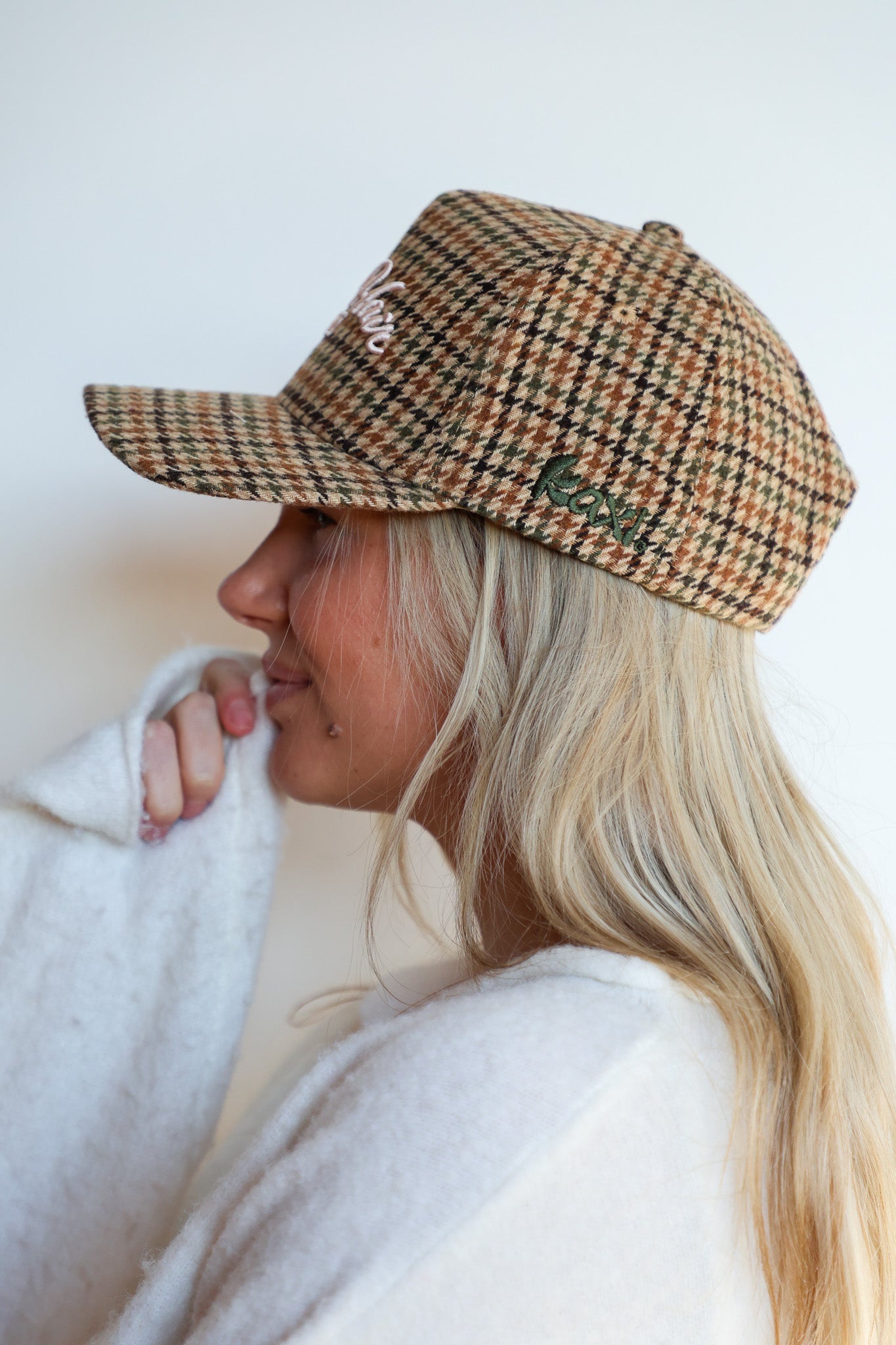 BAD HAIR DAY TWEED HOUNDSTOOTH TRUCKER HAT