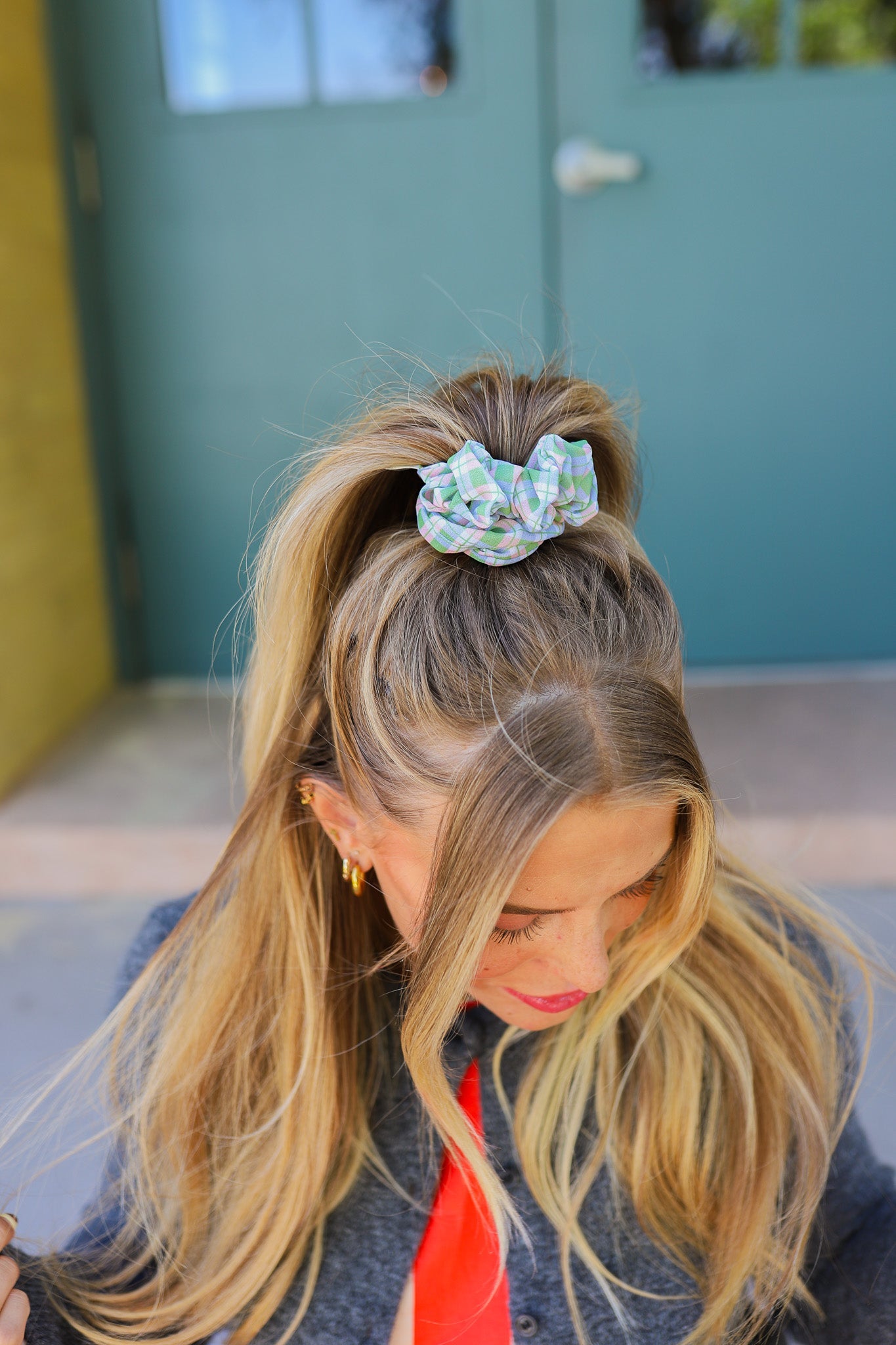 SCHOOL GIRL MIDI SCRUNCHIE