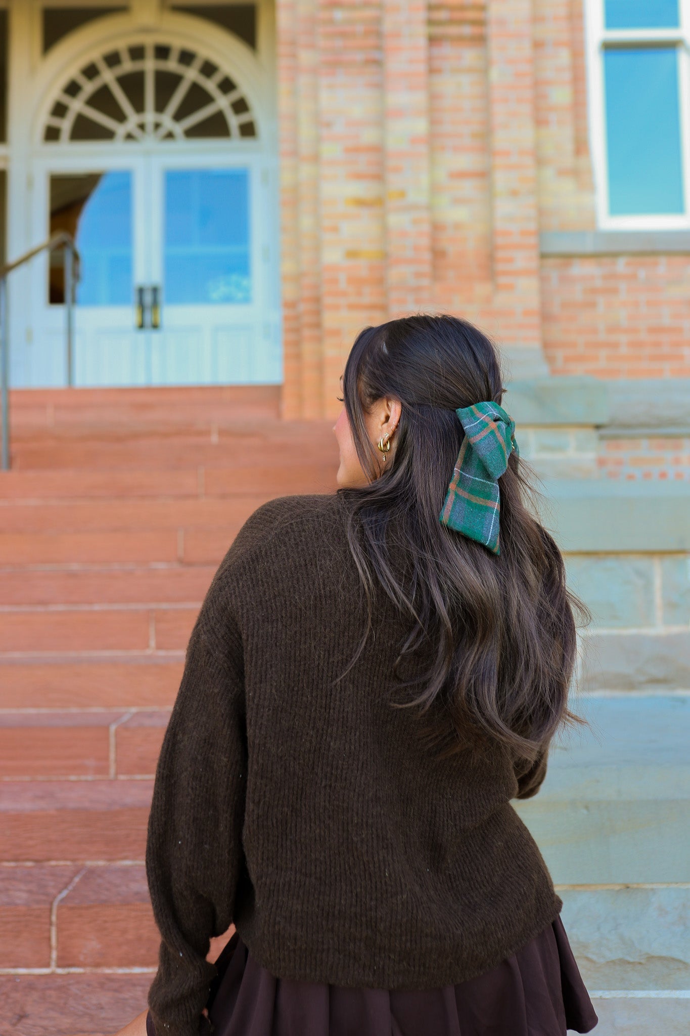 UNIVERSITY PLAID SLOUCHY BOW