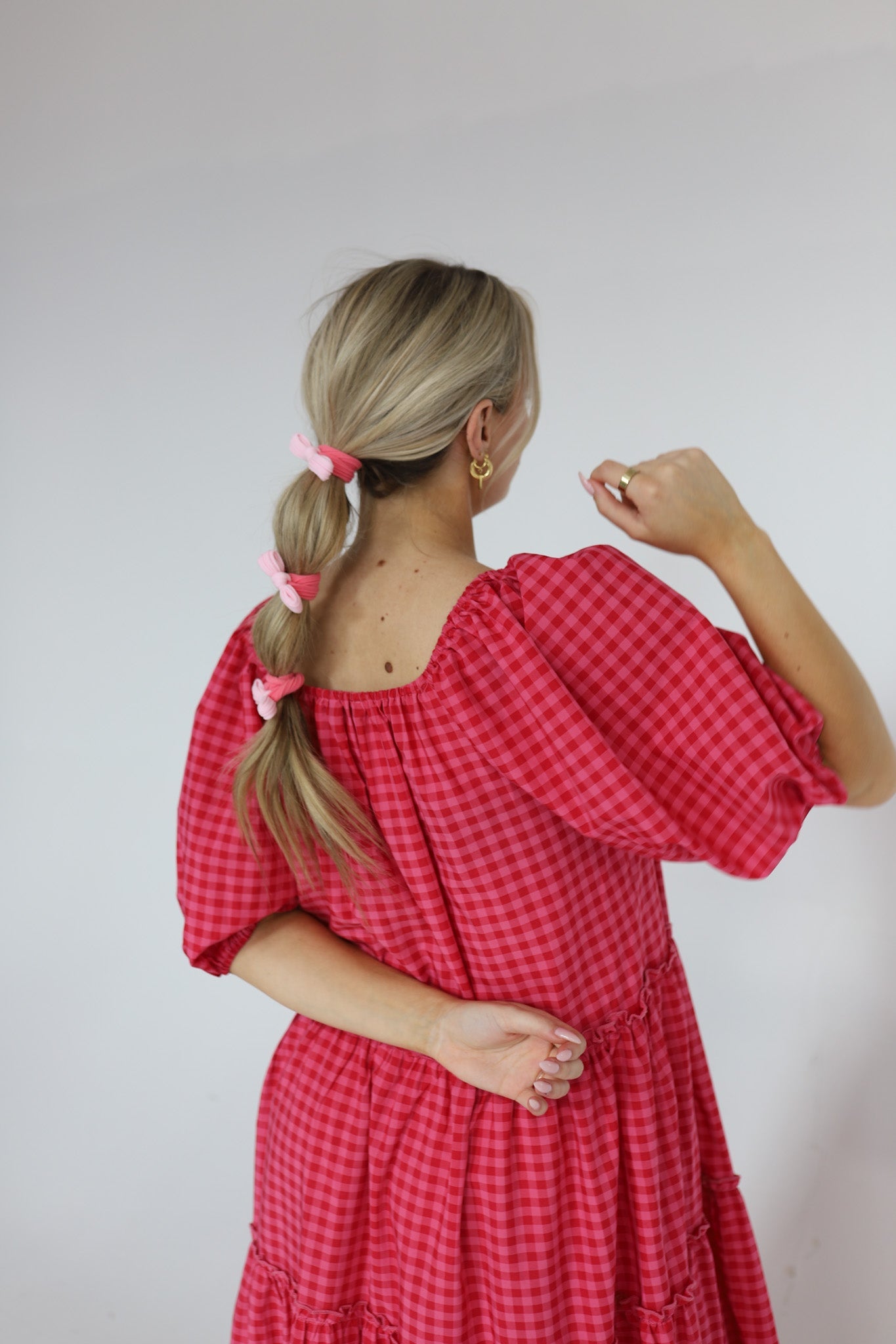 TWO TONED BOW SLICK BACK PONYTAILS (PACK OF 3)