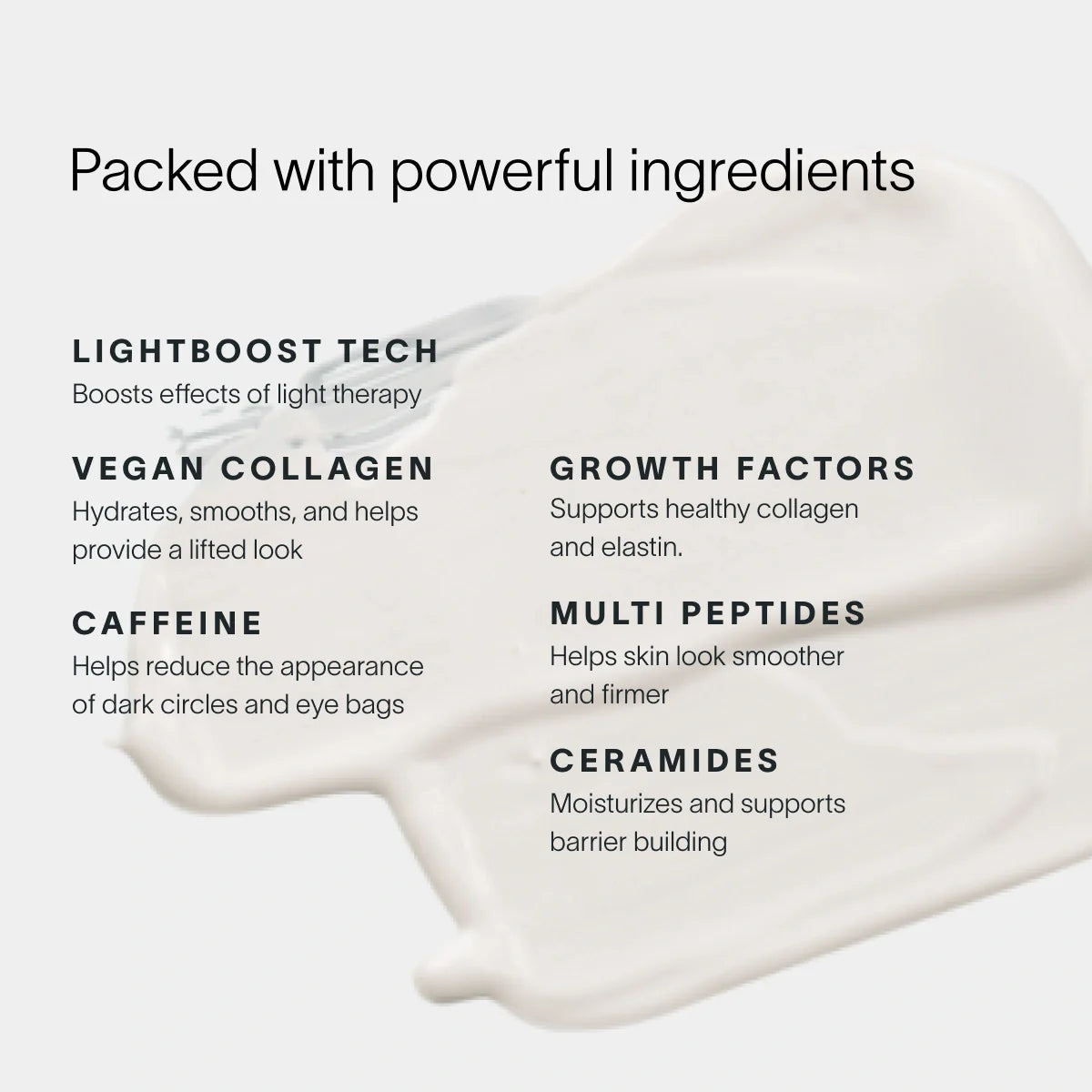 Crema para ojos con terapia de luz