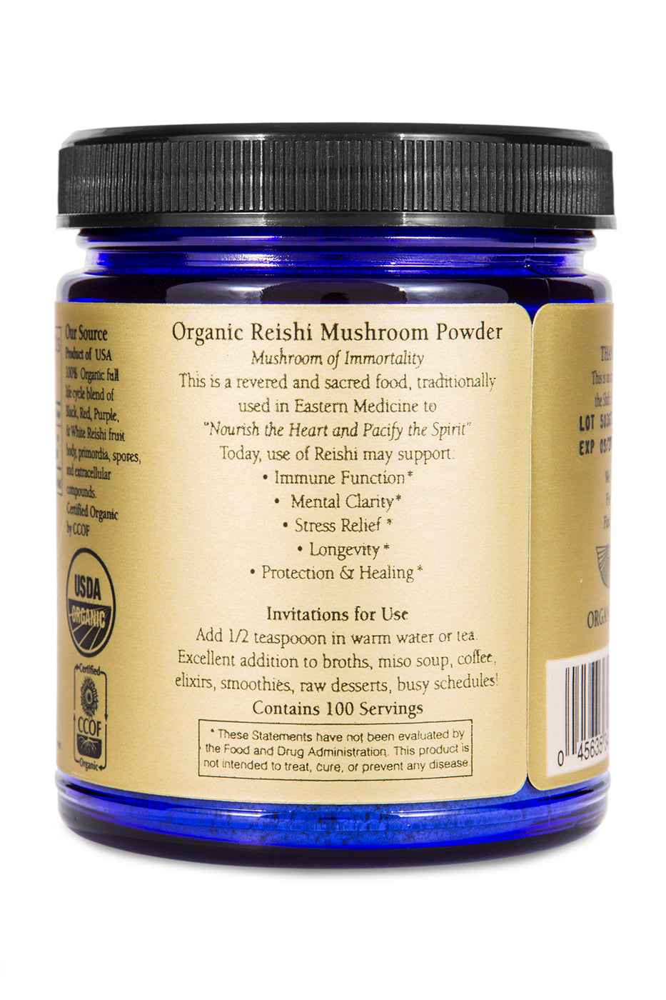 Polvo de hongo reishi (orgánico)
