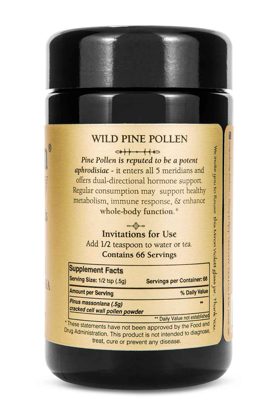 Mason Pine Pollen (Wildcrafted) Sun Potion