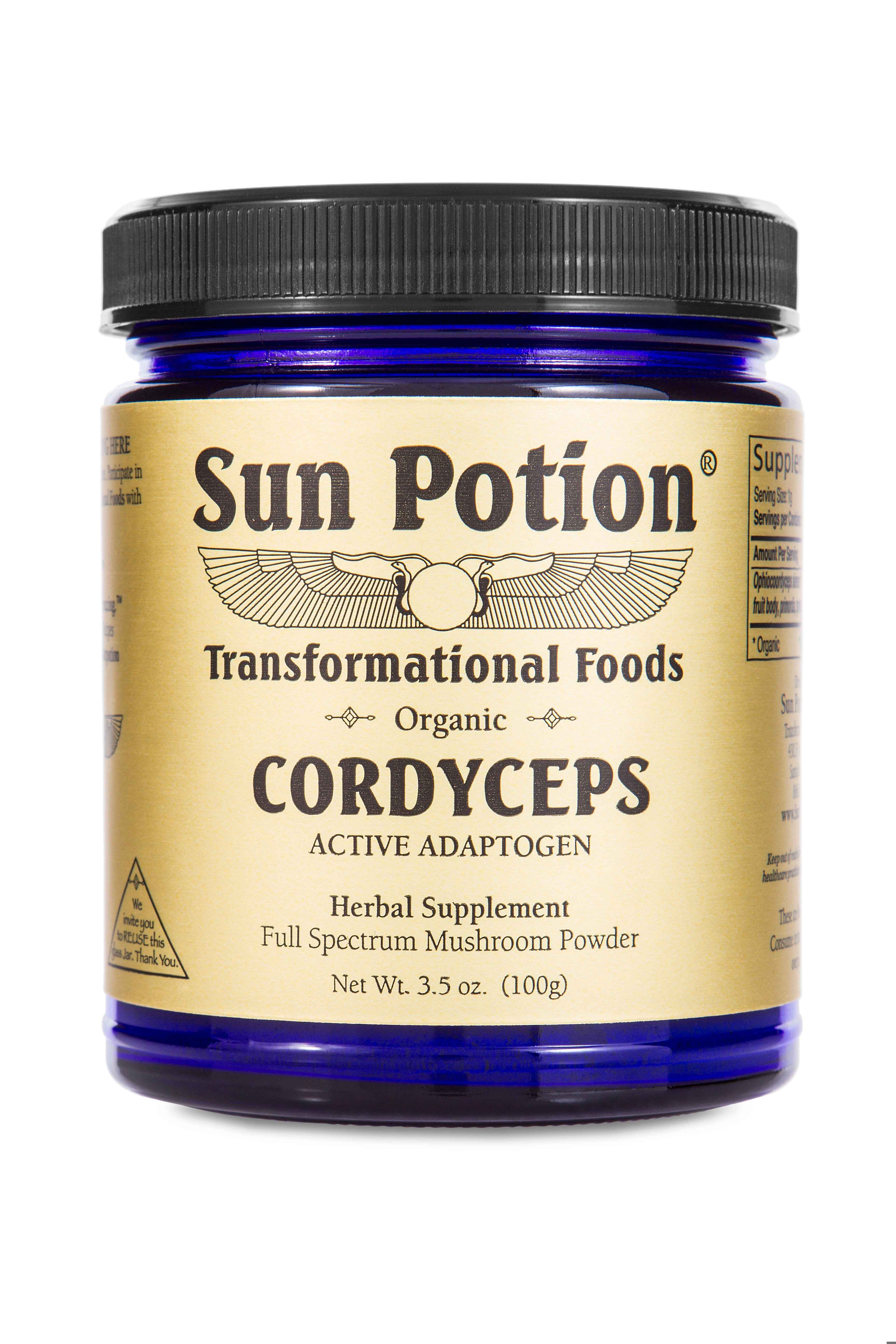 Polvo de hongo Cordyceps (orgánico)