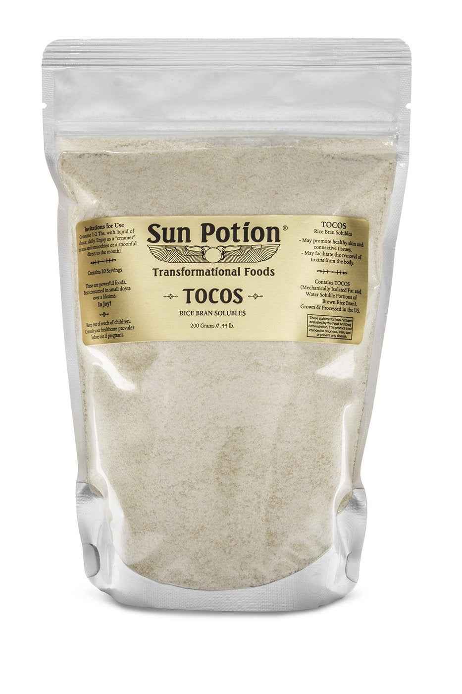 TOCOS (Rice Bran Solubles) Sun Potion