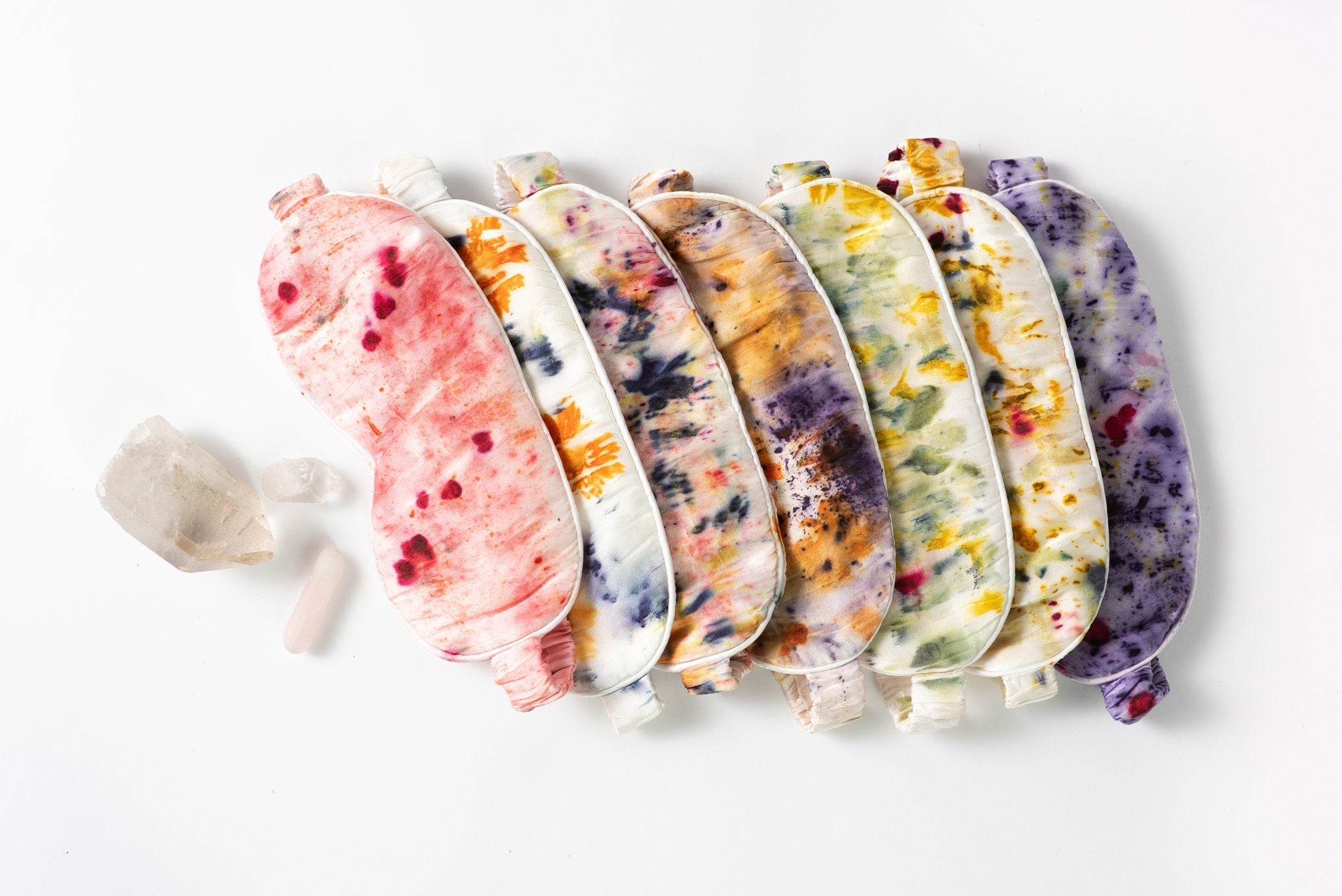 Abstract Botanically Dyed Silk Sleep Mask dyekween