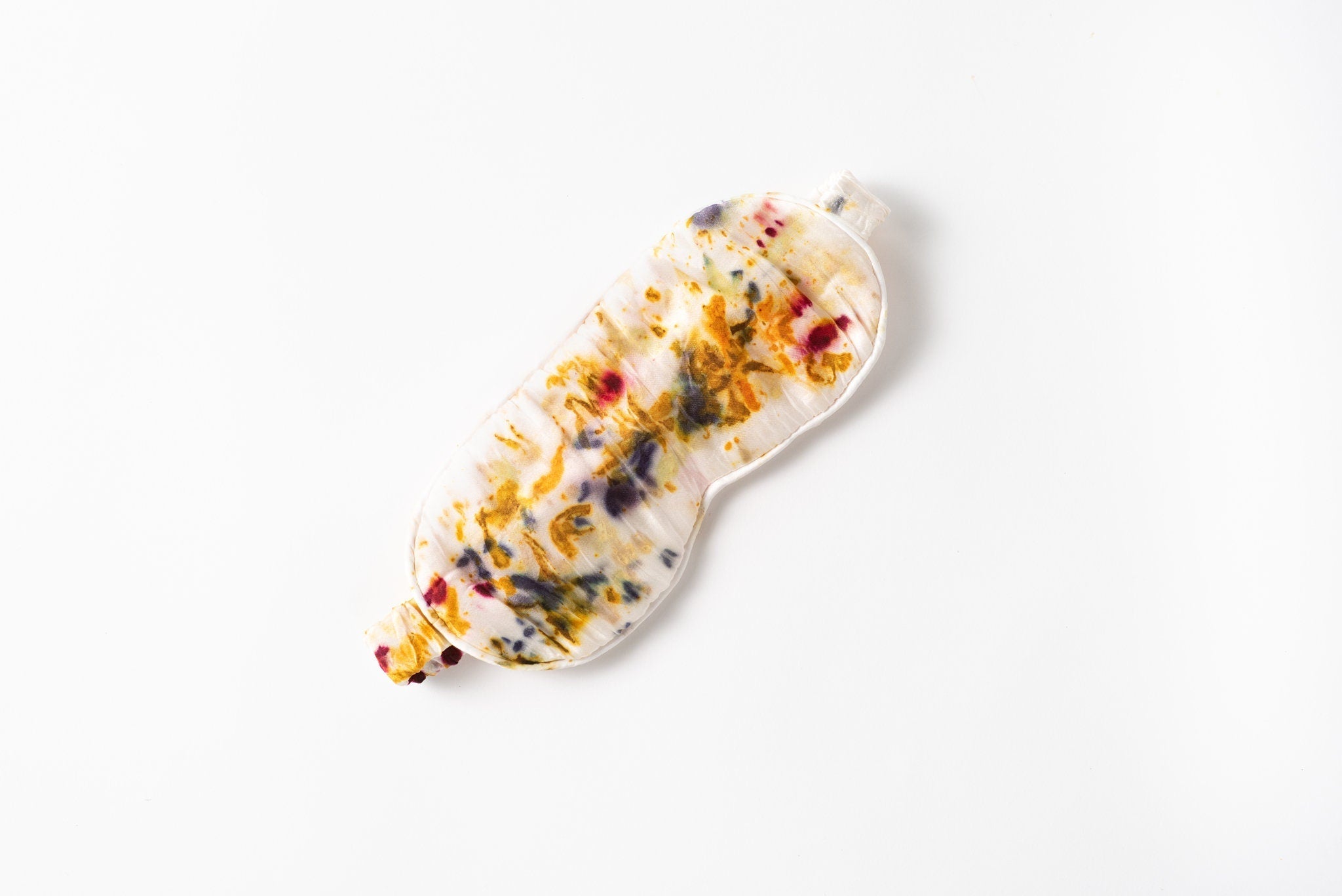 Abstract Botanically Dyed Silk Sleep Mask dyekween