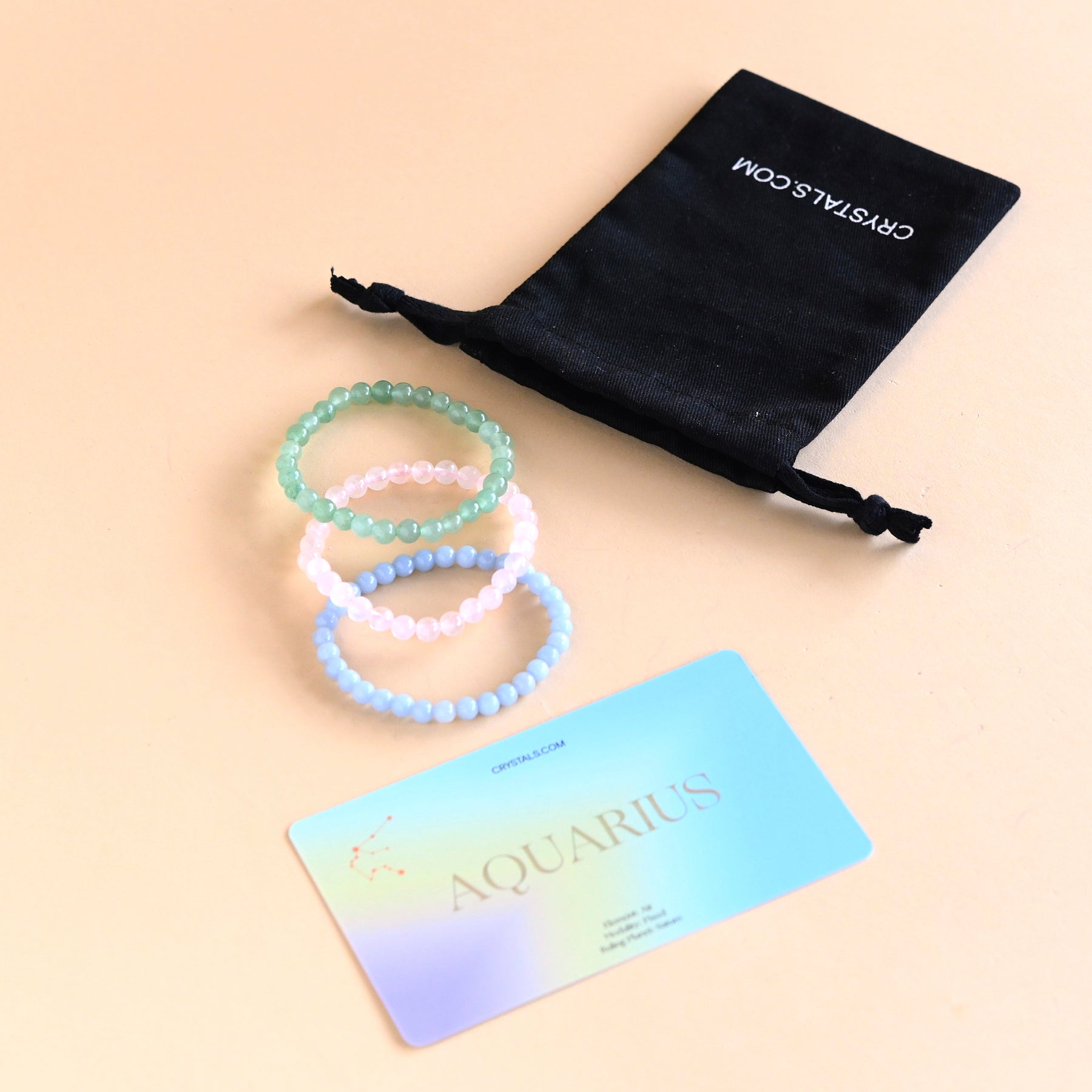 Aquarius Bracelet Trio CRYSTALS.COM