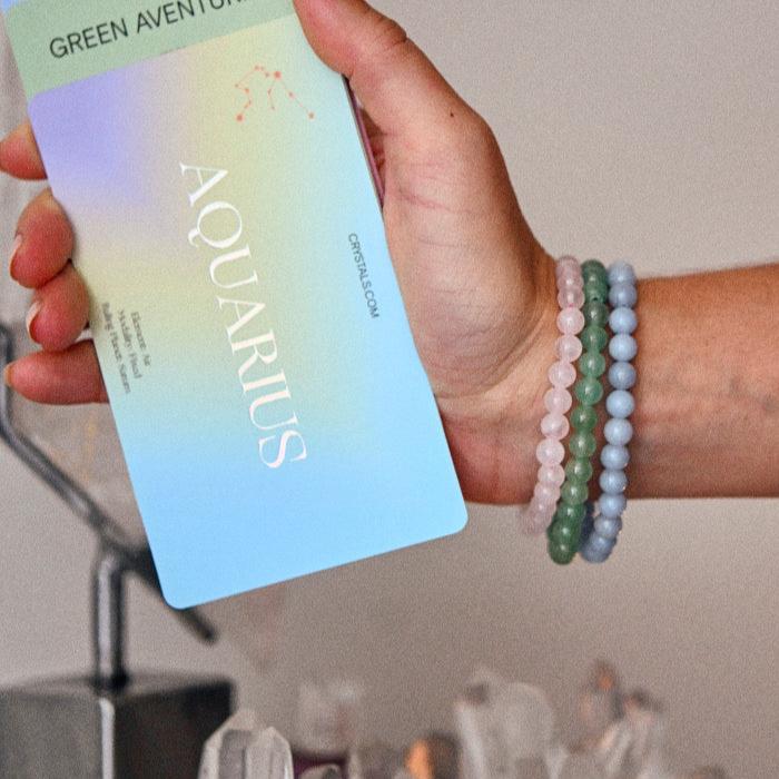 Aquarius Bracelet Trio CRYSTALS.COM