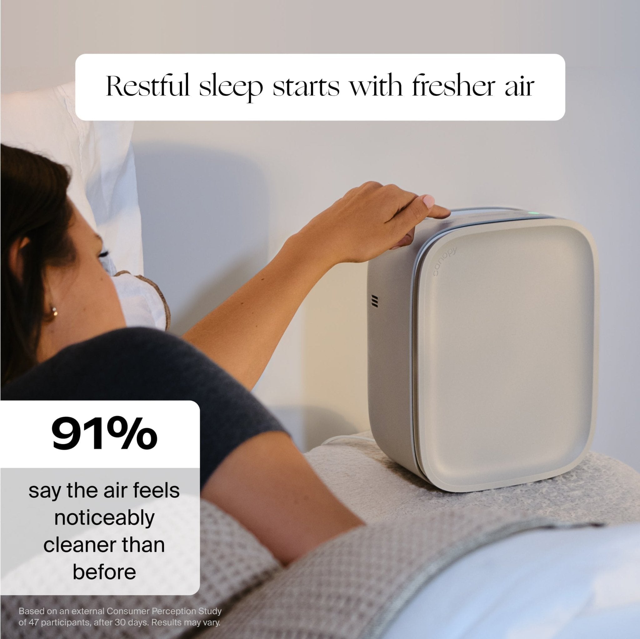 Bedside Air Purifier Canopy