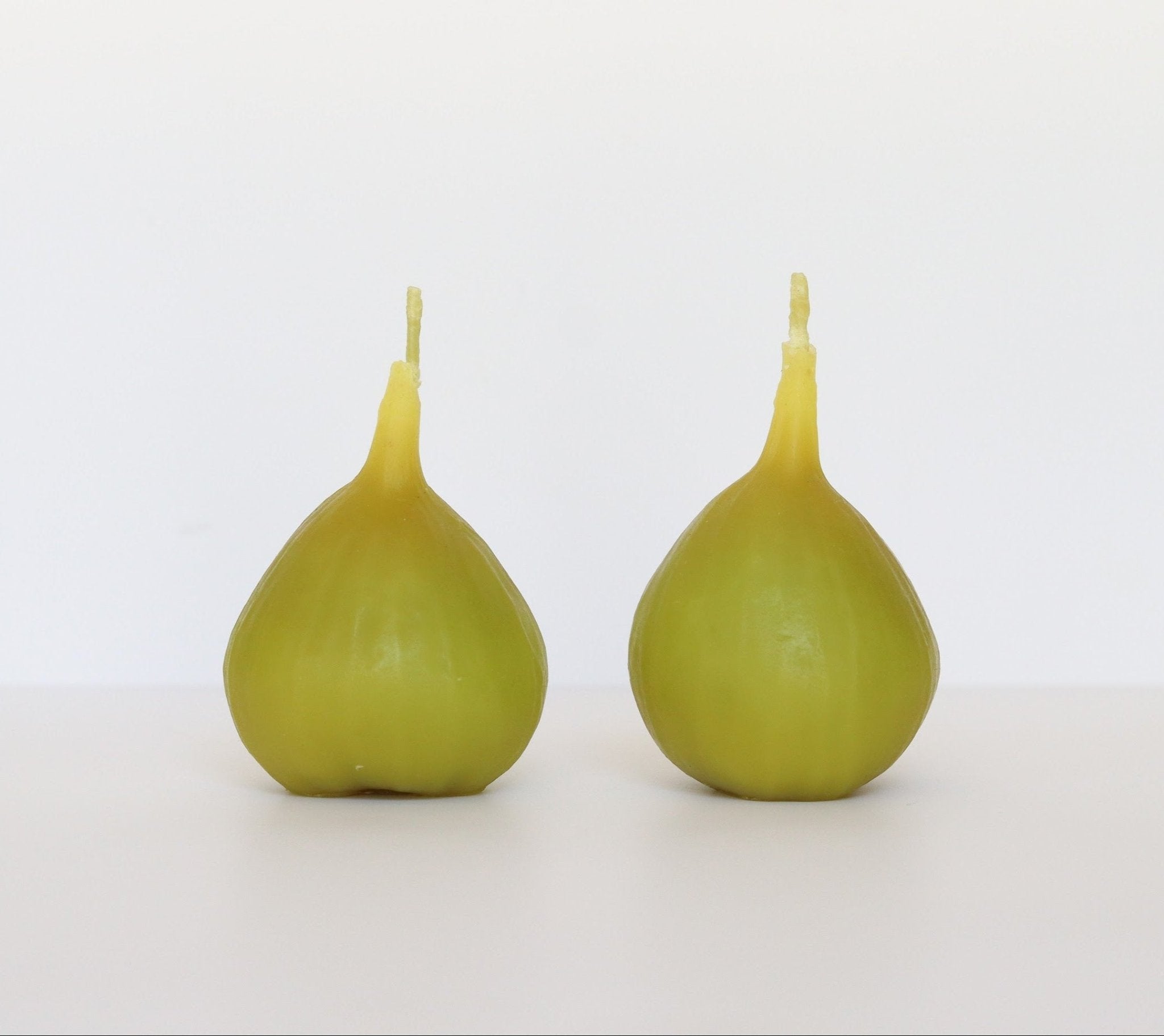 BEESWAX GREEN FIG TEALIGHT CANDLES - SET OF 2 Happy Organics