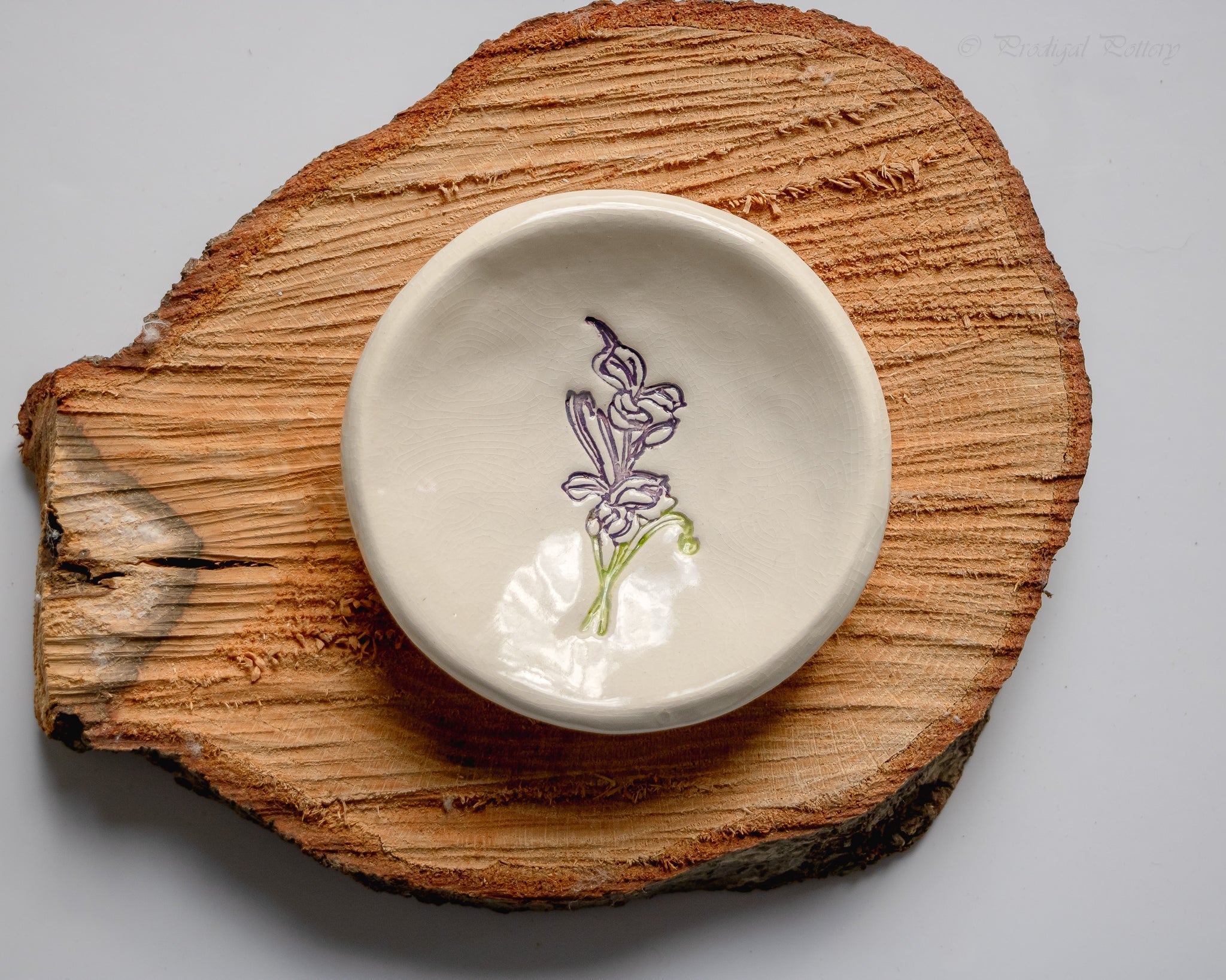 Birth Flower Ring Dish prodigalpottery