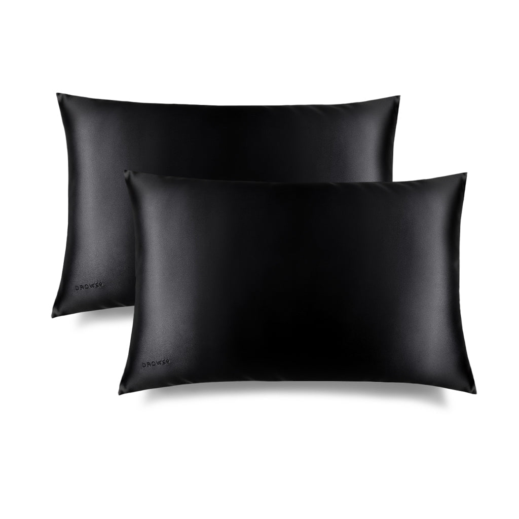 Black Jade Silk Pillowcase Drowsy