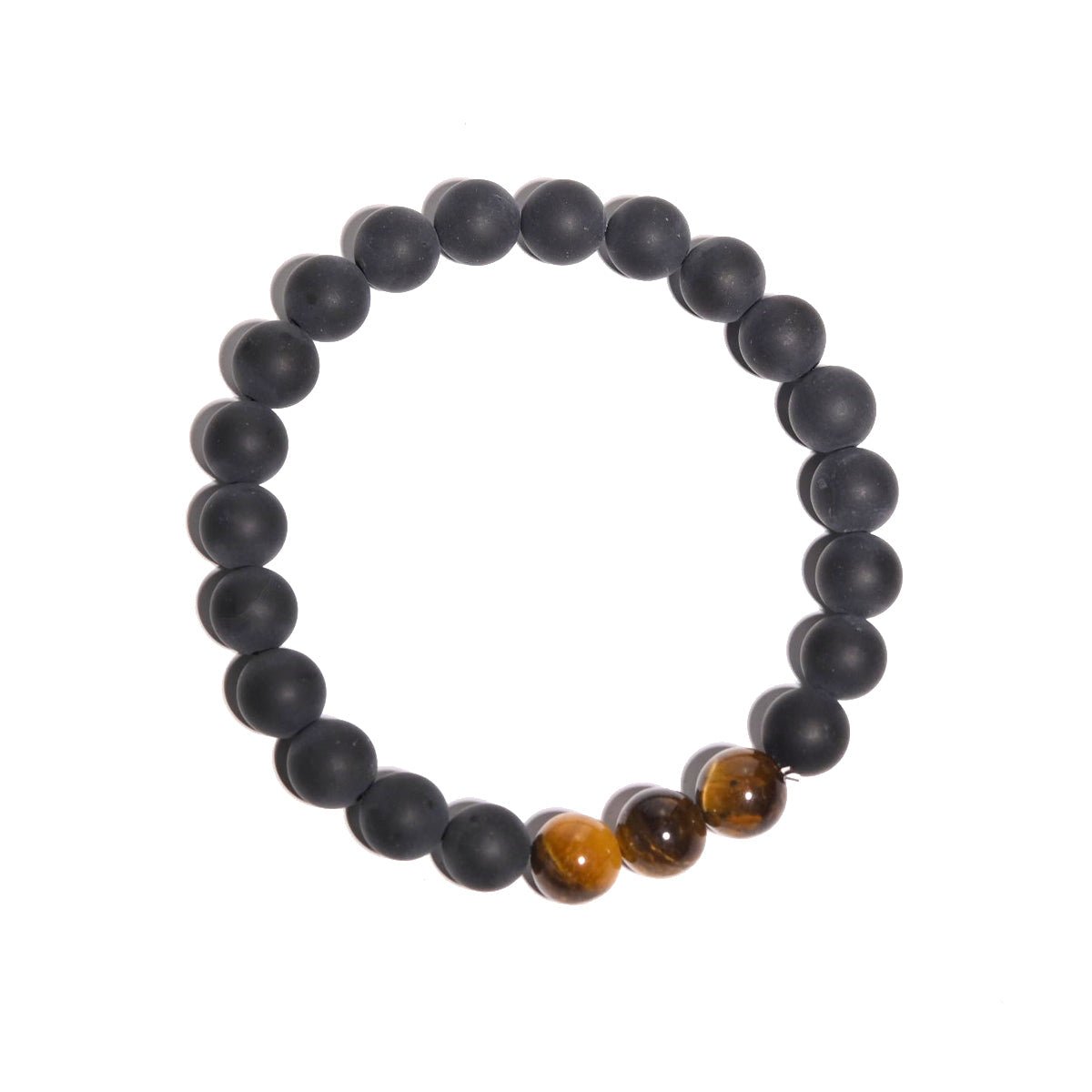 Black Onyx / Tiger's Eye Bracelet - PROTECT + MANIFEST CRYSTALS.COM