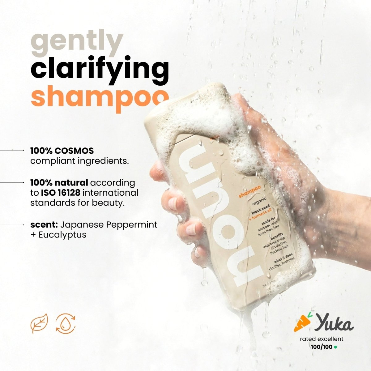 Black Seed & Turmeric Gentle Cleansing and Clarifying Shampoo for Daily Use Noun Naturals