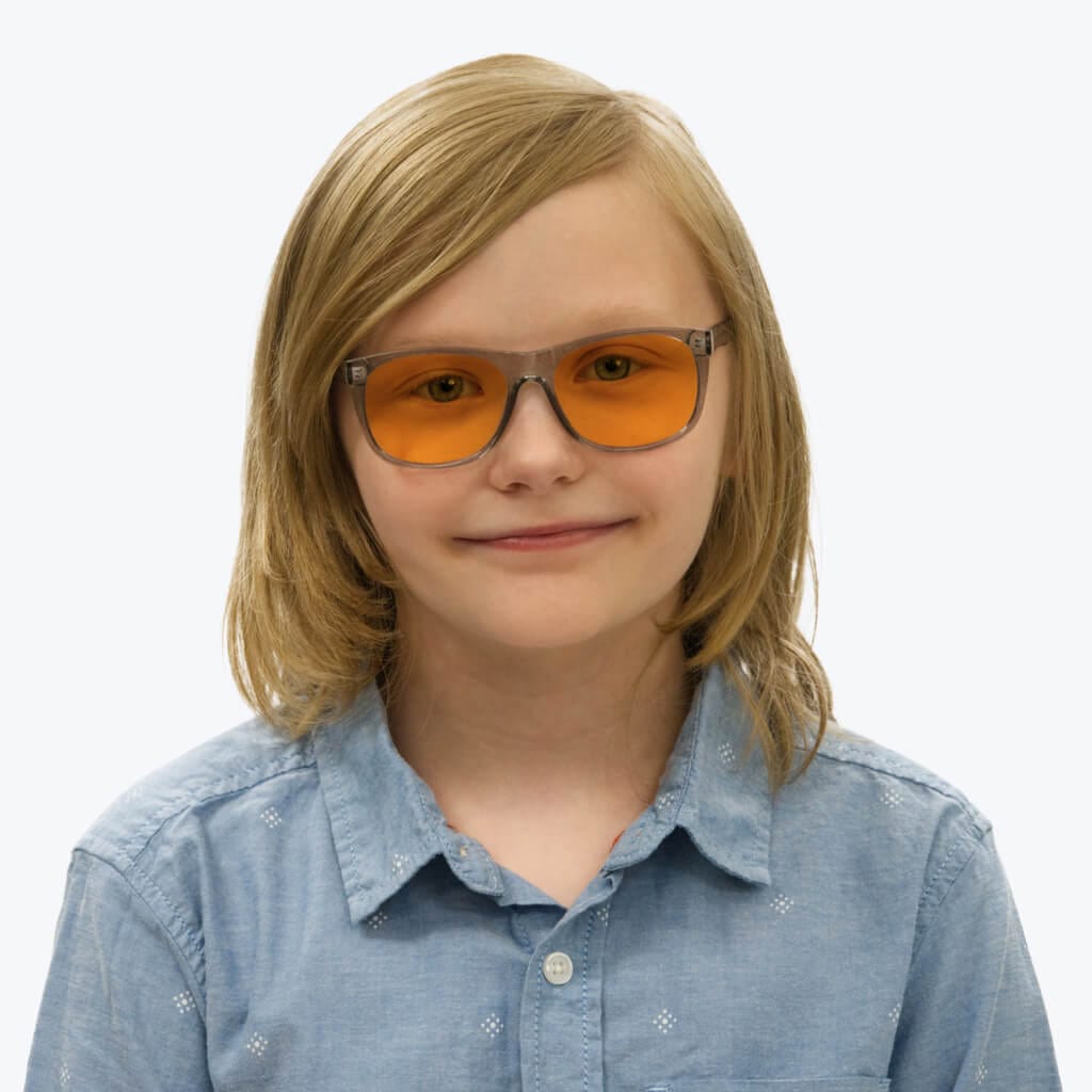 SunDown Kids Blue Blocking Glasses - Pearl Grey