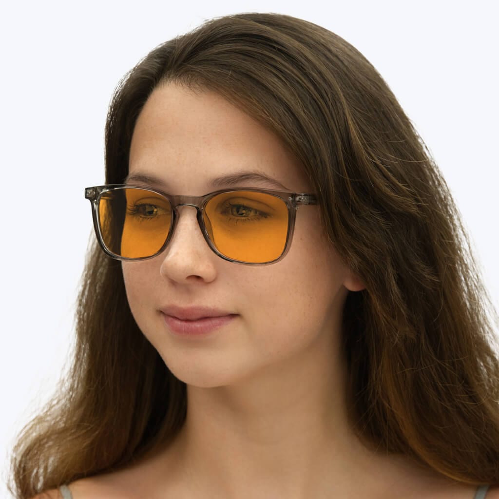 SunDown Taylor Blue Blocking Glasses-Pearl Grey