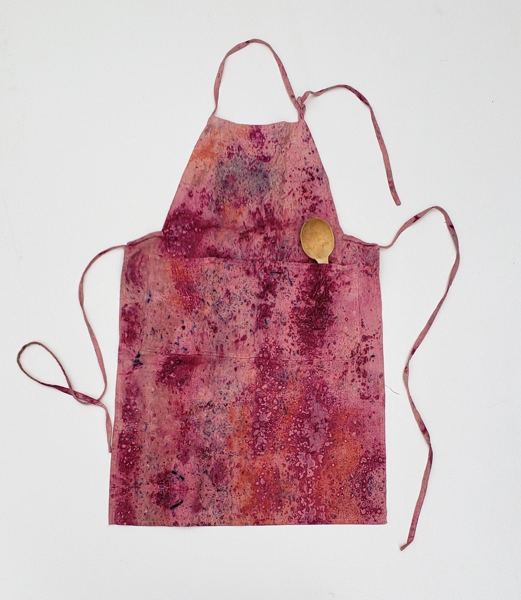 Botanically Dyed Linen Apron dyekween