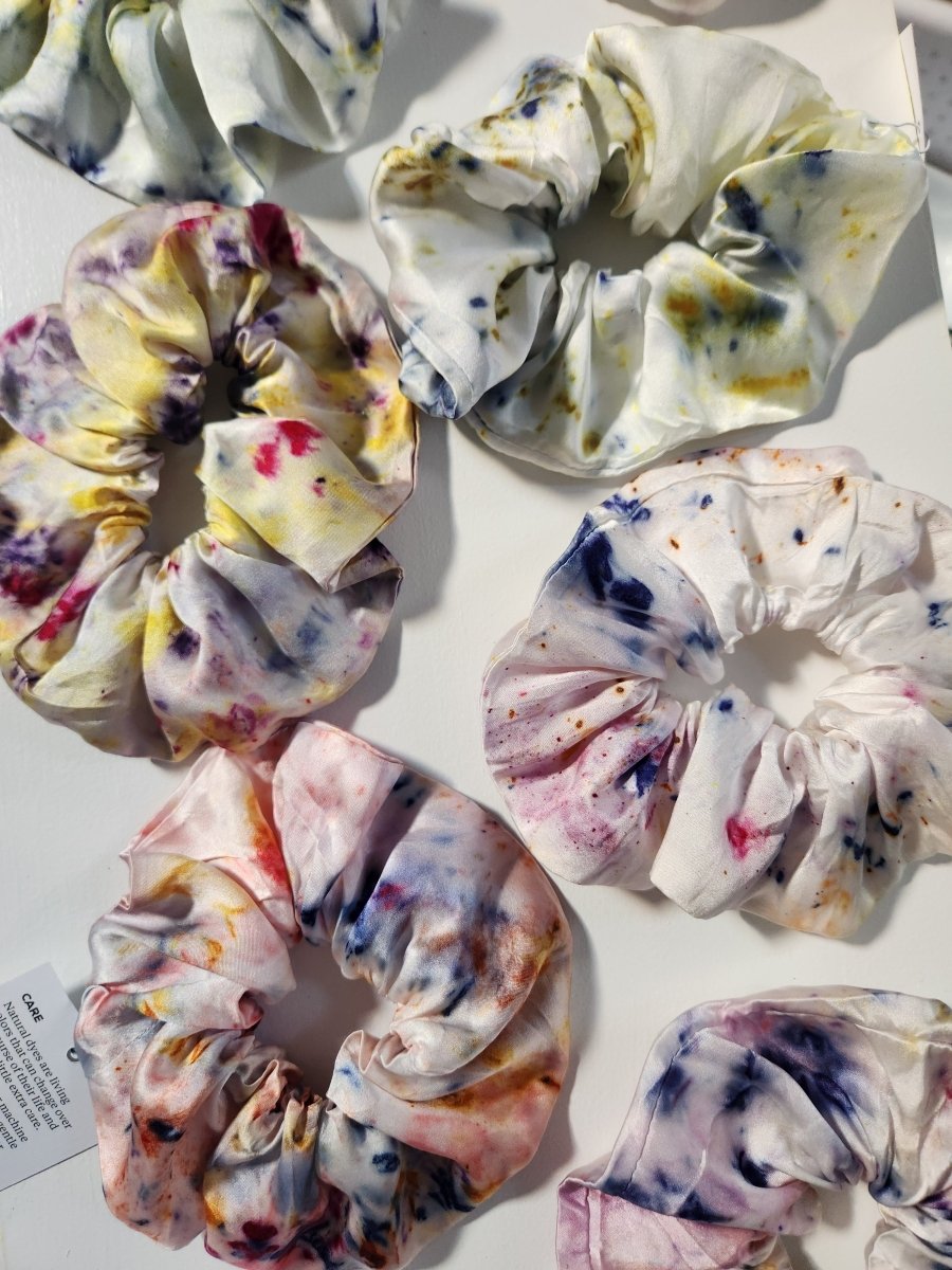 Botanically Dyed Silk Hair Scrunchie dyekween