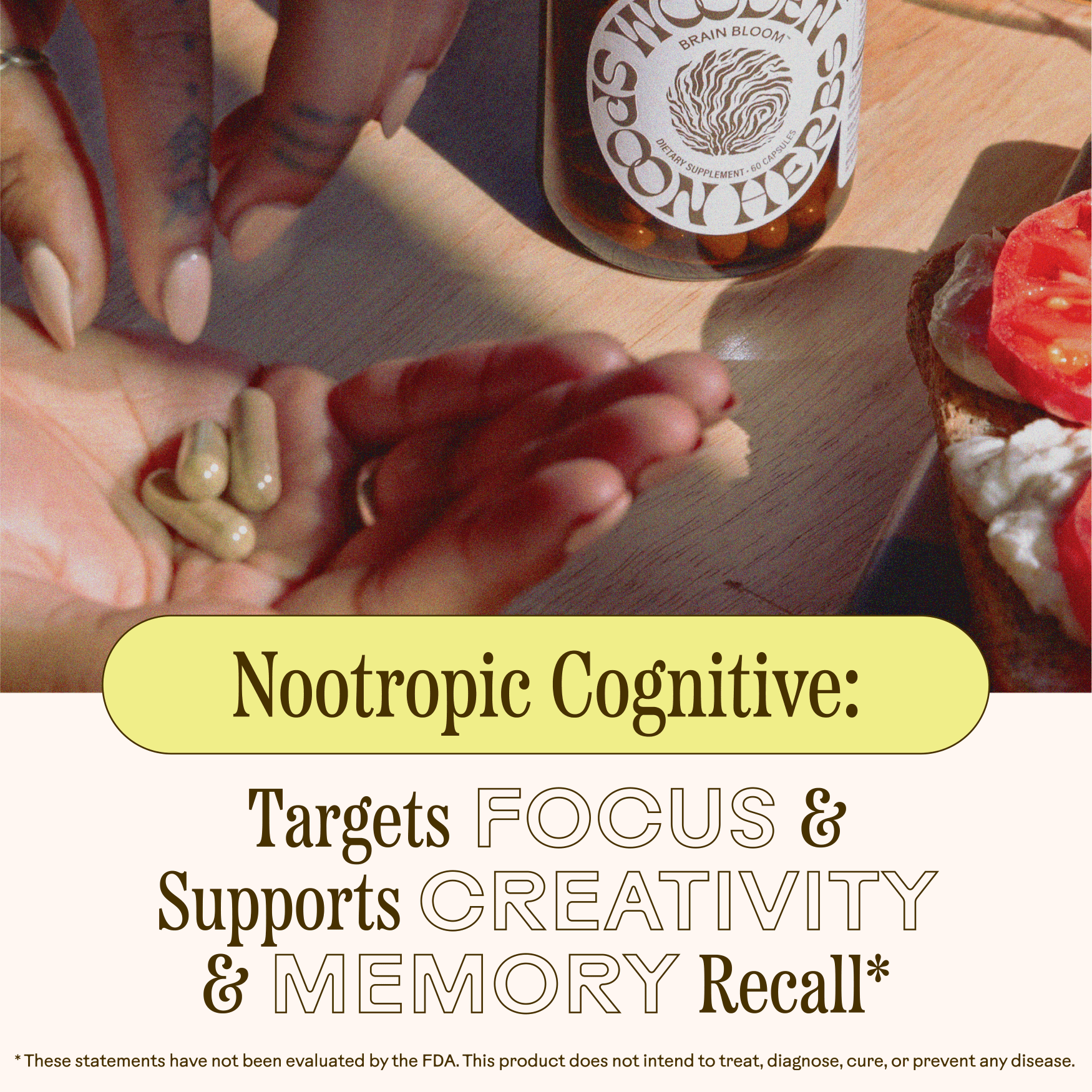 Brain Bloom WOODEN SPOON HERBS