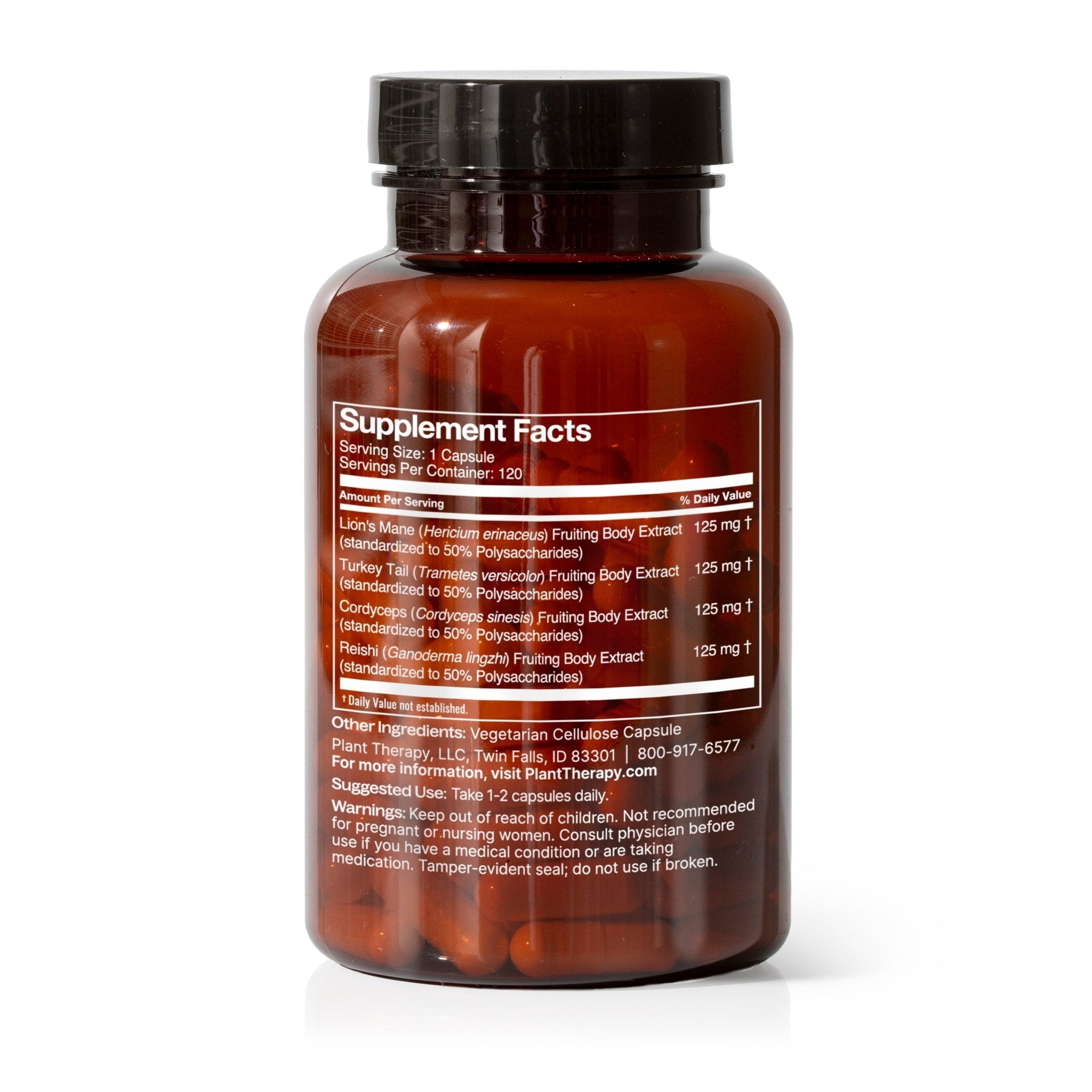 Brain Boost Herbal Supplement - 120 Capsules Plant Therapy