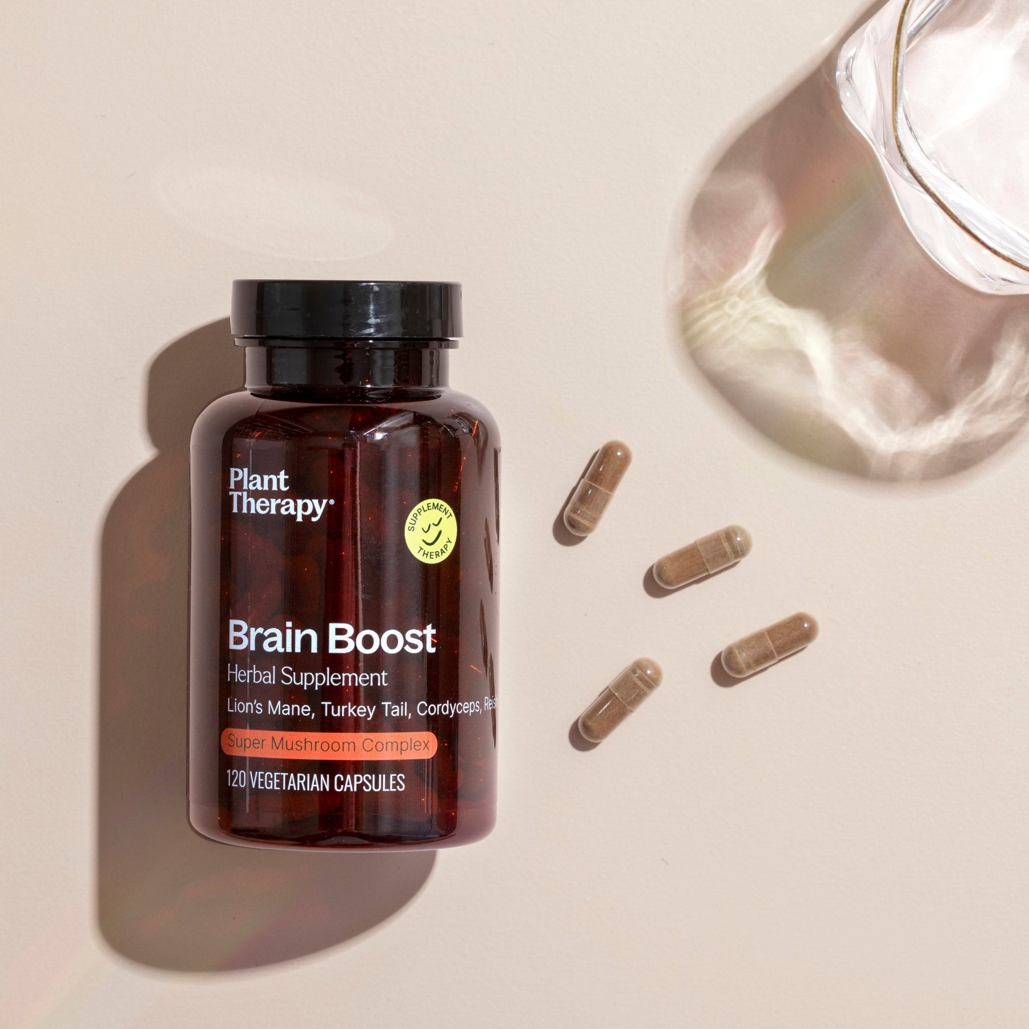 Brain Boost Herbal Supplement - 120 Capsules Plant Therapy
