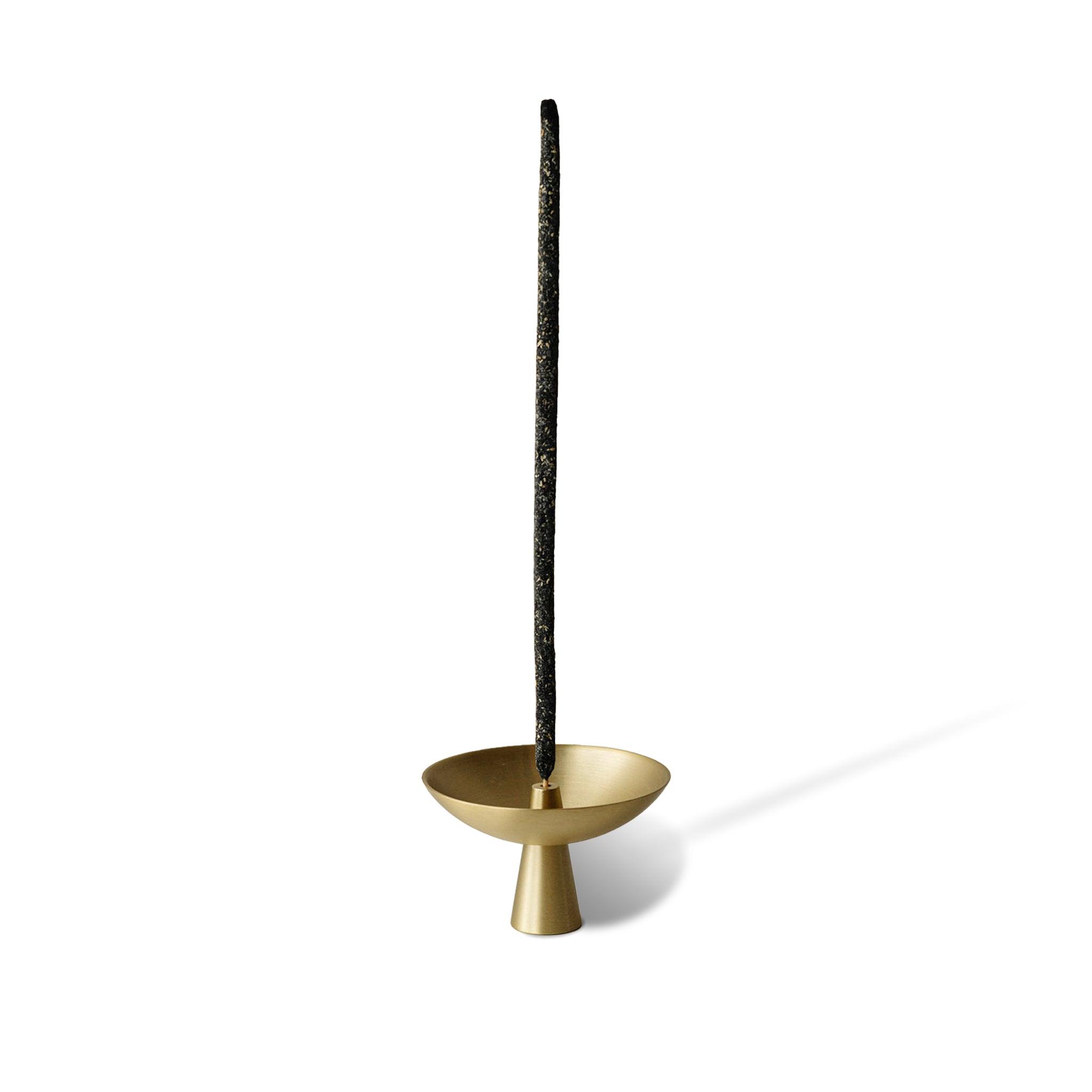 Brass Incense Holder with Ash Catcher CEDAR AND MYRRH