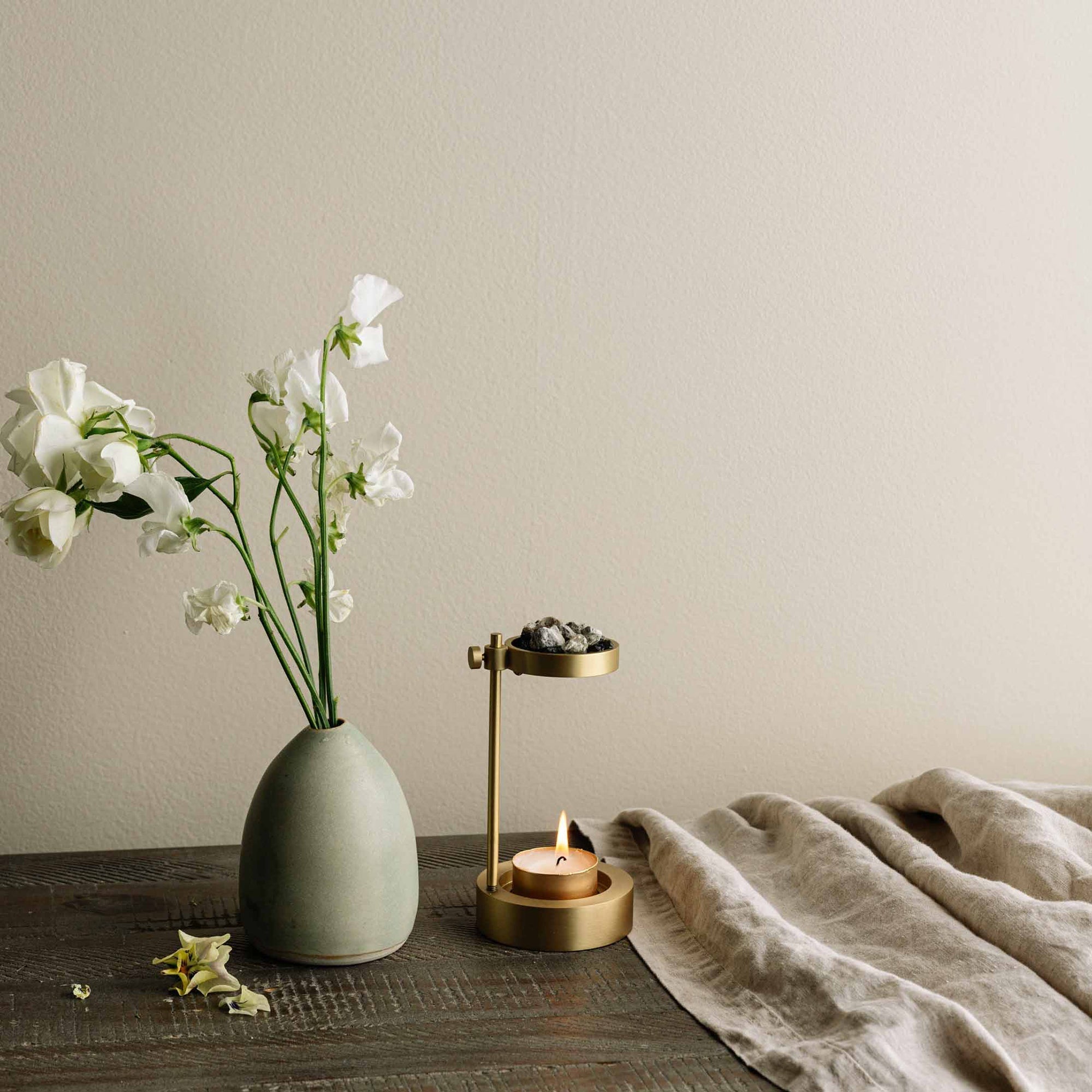 Brass Resin Incense Burner CEDAR AND MYRRH