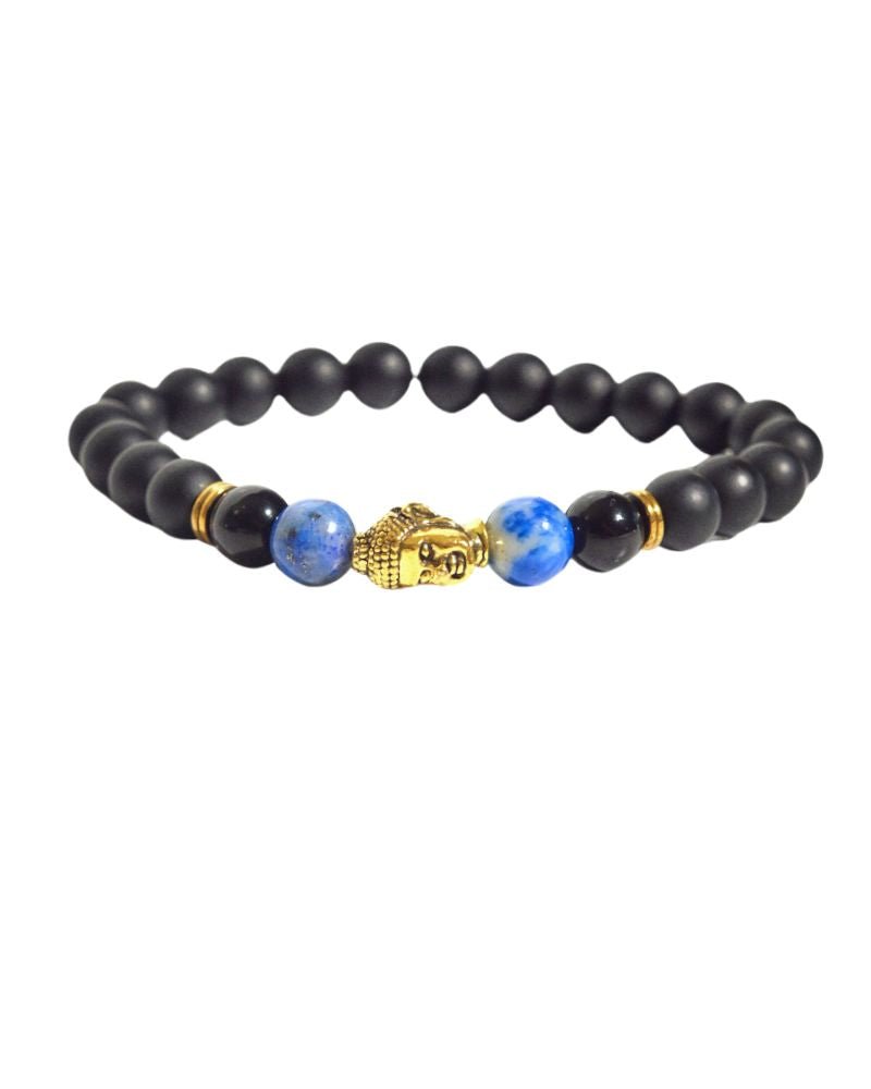 Buddha Stone w/ Lapis + Obsidian CRYSTALS.COM