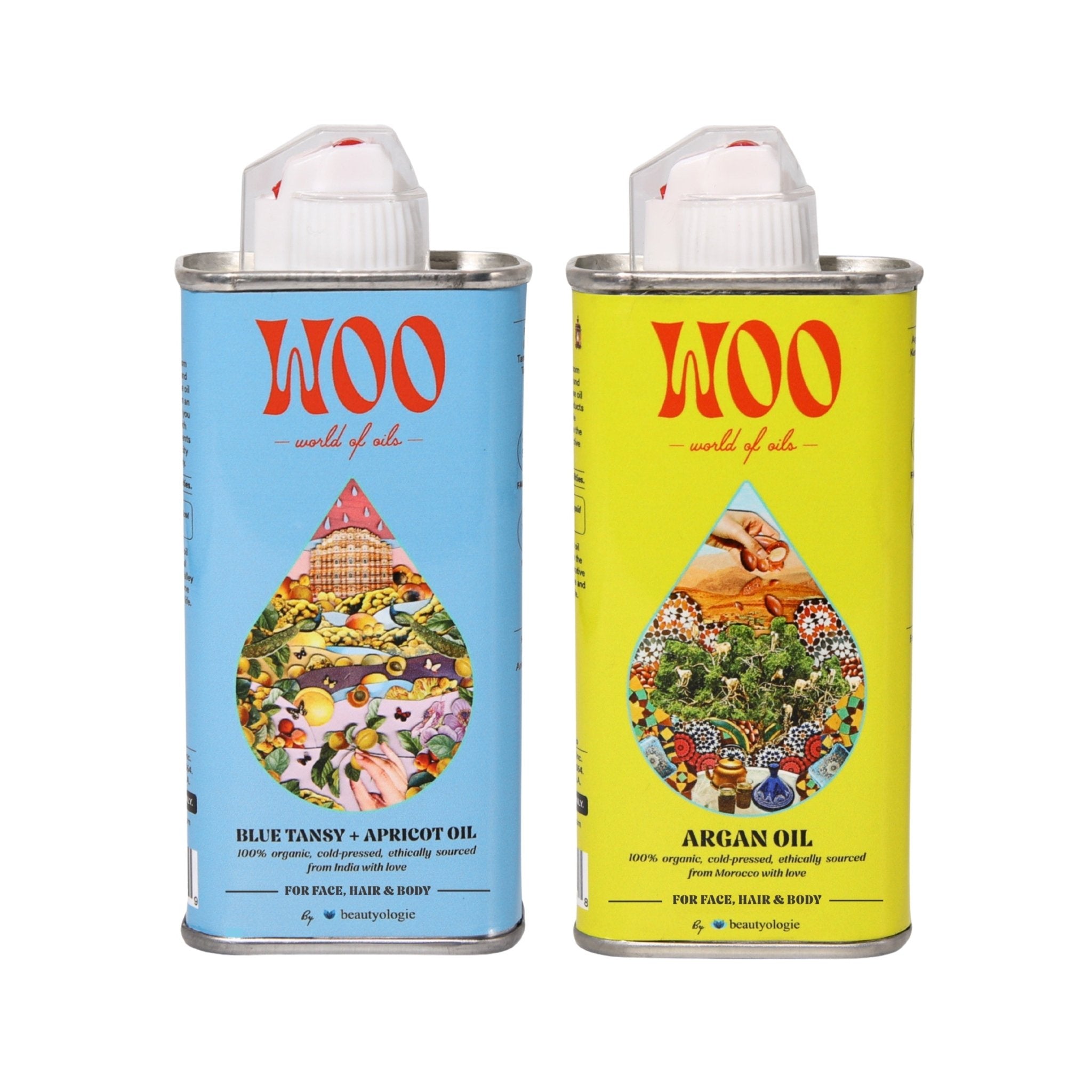 Bundle of 2 Oils, 100% Organic Beautyologie