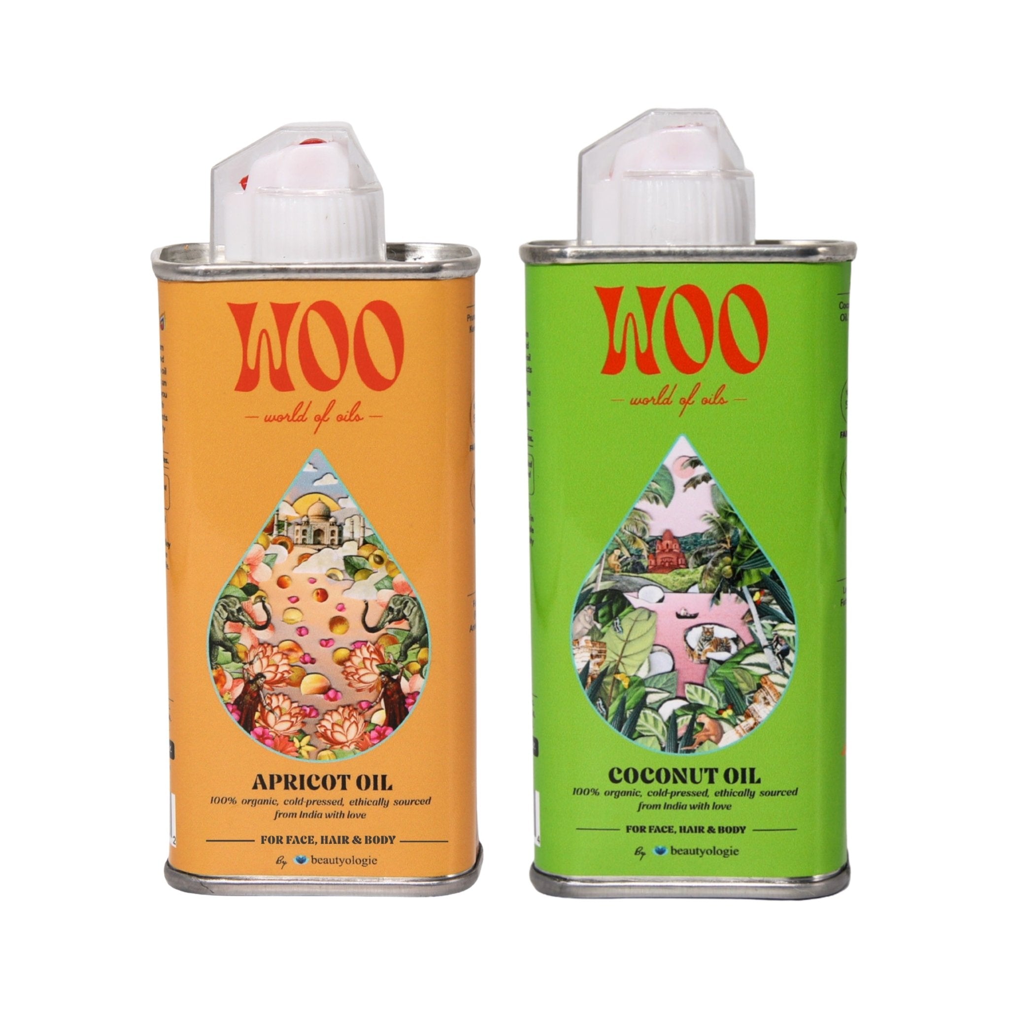 Bundle of 2 Oils, 100% Organic Beautyologie