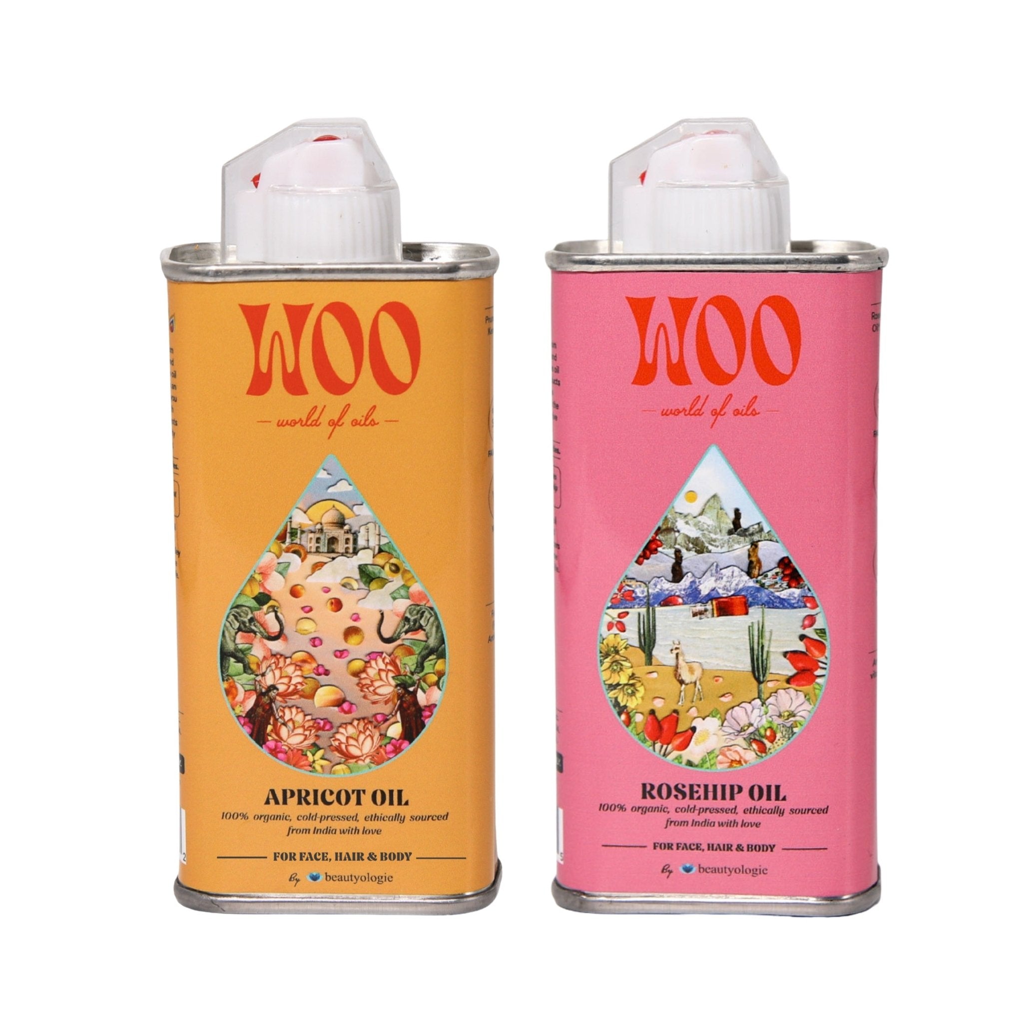 Bundle of 2 Oils, 100% Organic Beautyologie