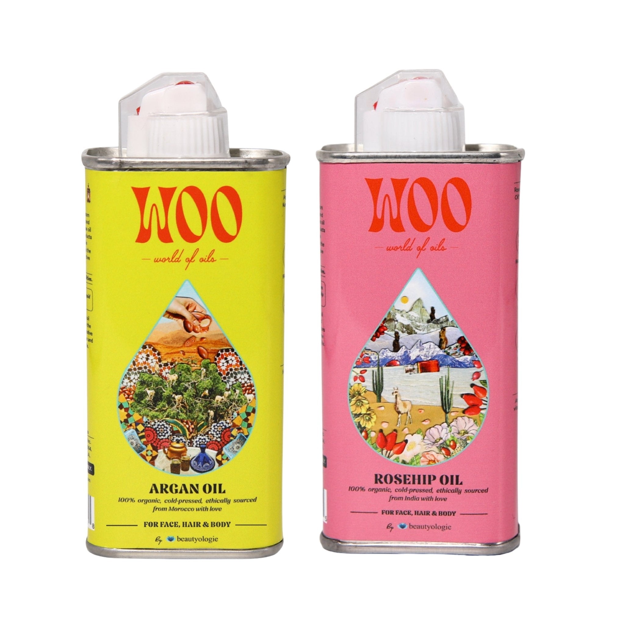 Bundle of 2 Oils, 100% Organic Beautyologie