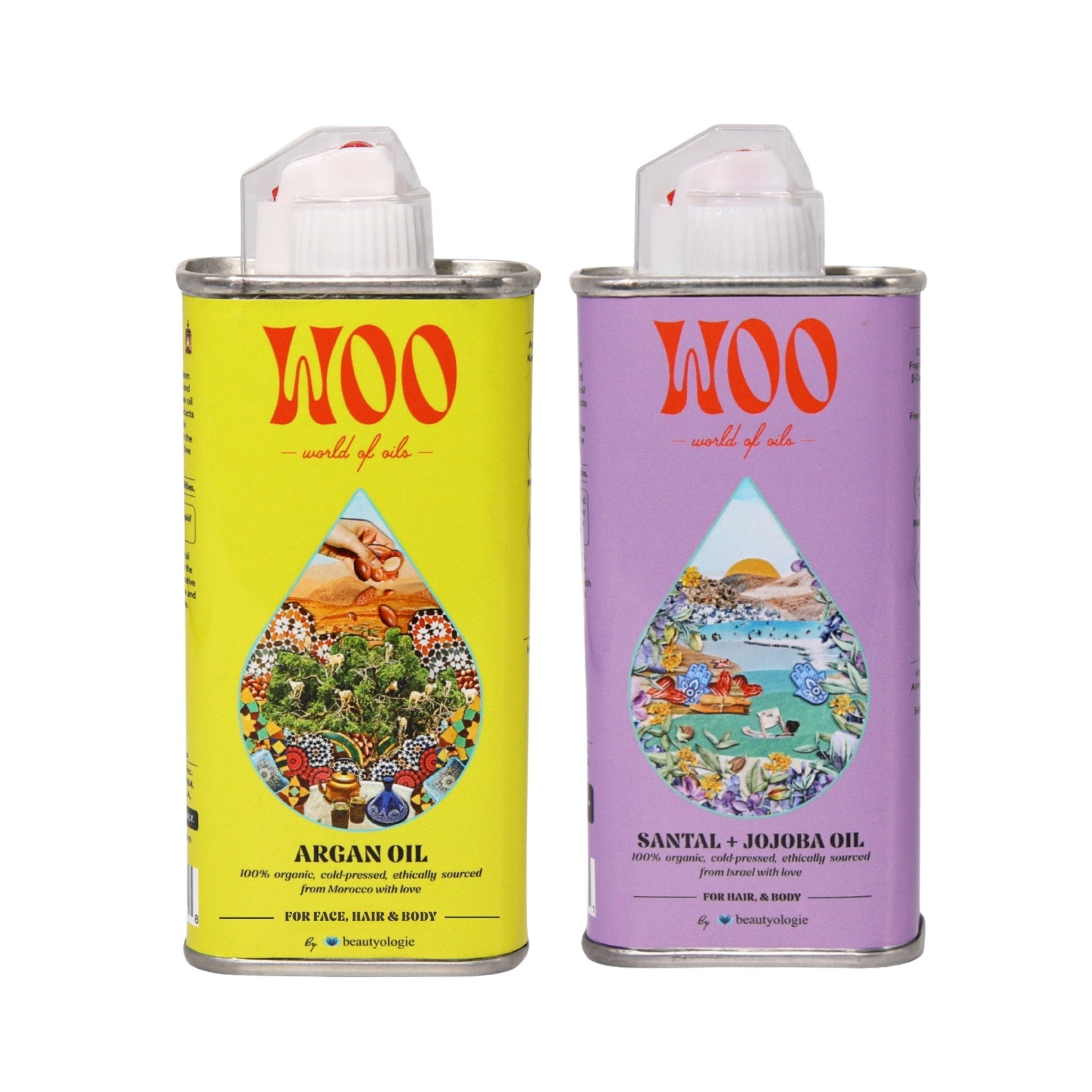 Bundle of 2 Oils, 100% Organic Beautyologie