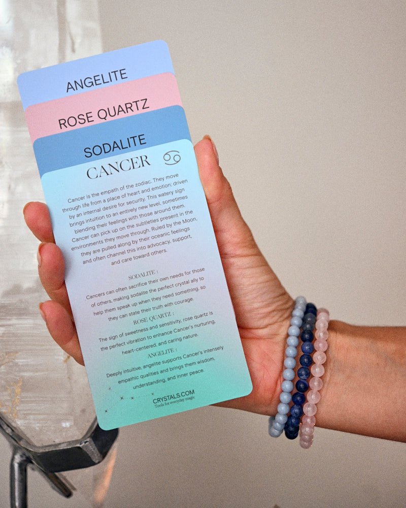 Cancer Bracelet Trio CRYSTALS.COM