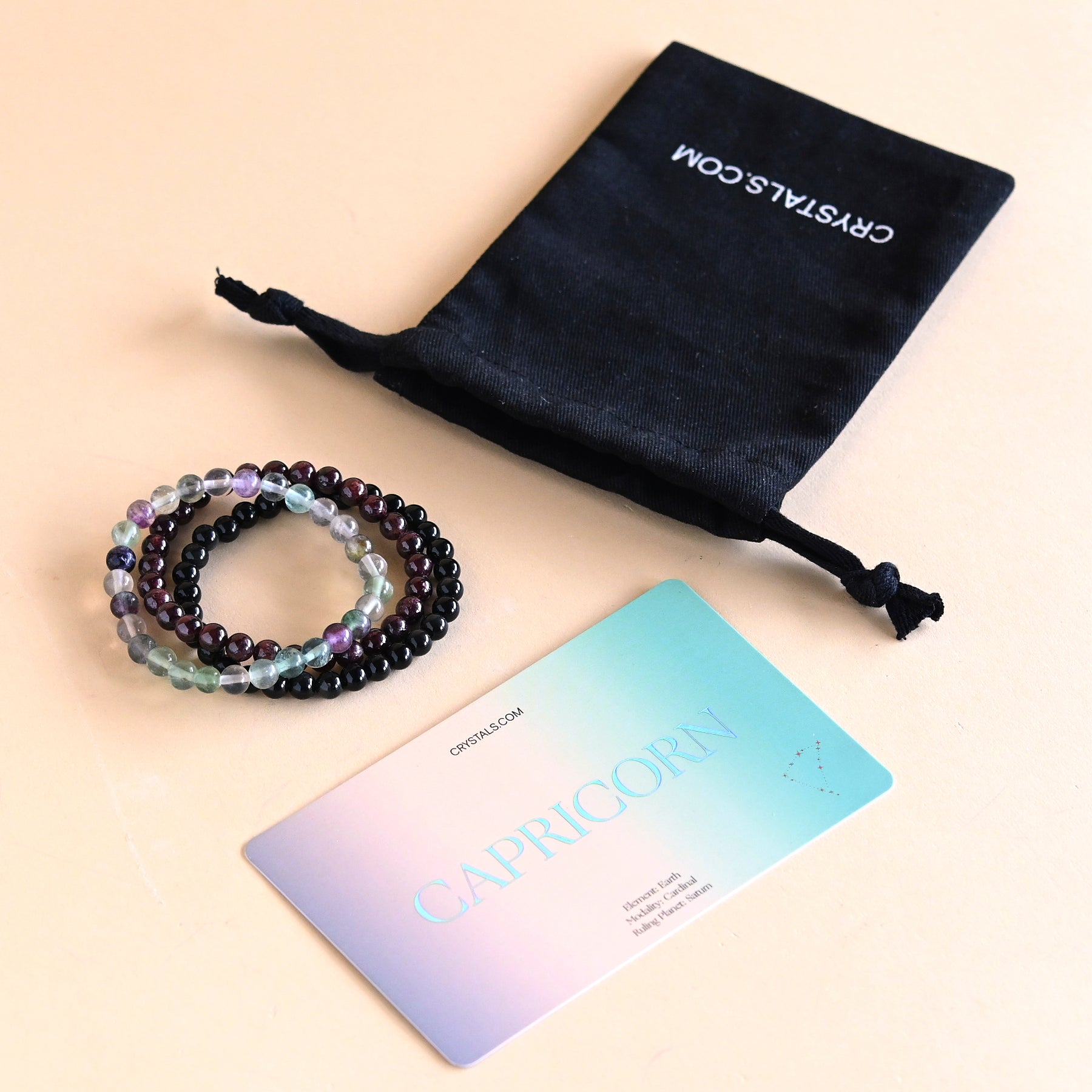 Capricorn Bracelet Trio CRYSTALS.COM