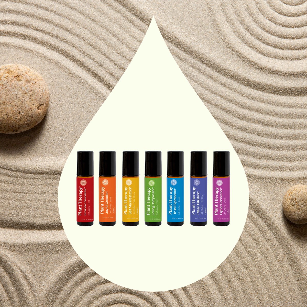 Chakra Blends Essential Oil Roll - On Set Plant Therapy