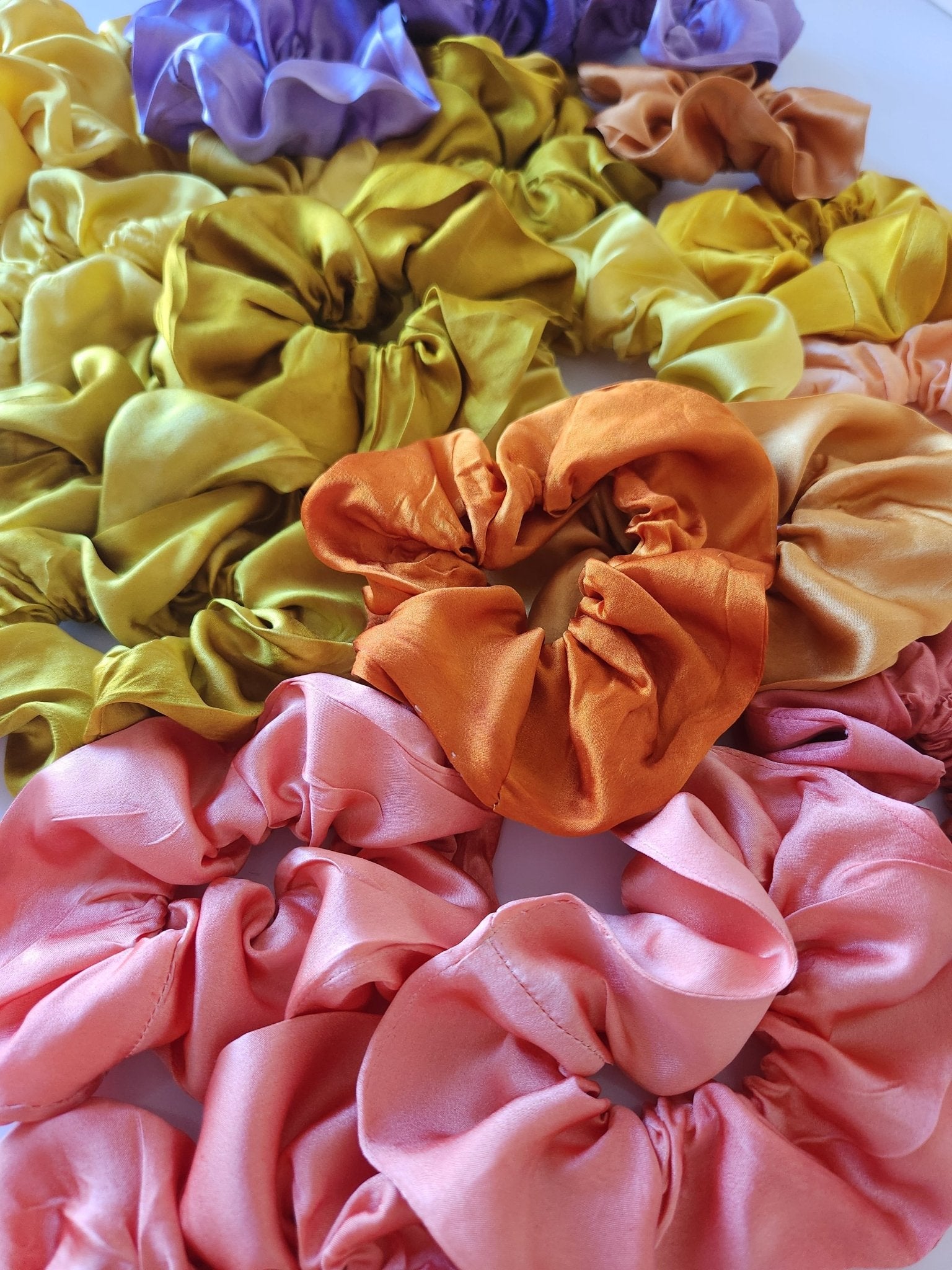 COLOR POP! Solid Botanically Dyed Silk Hair Scrunchie dyekween
