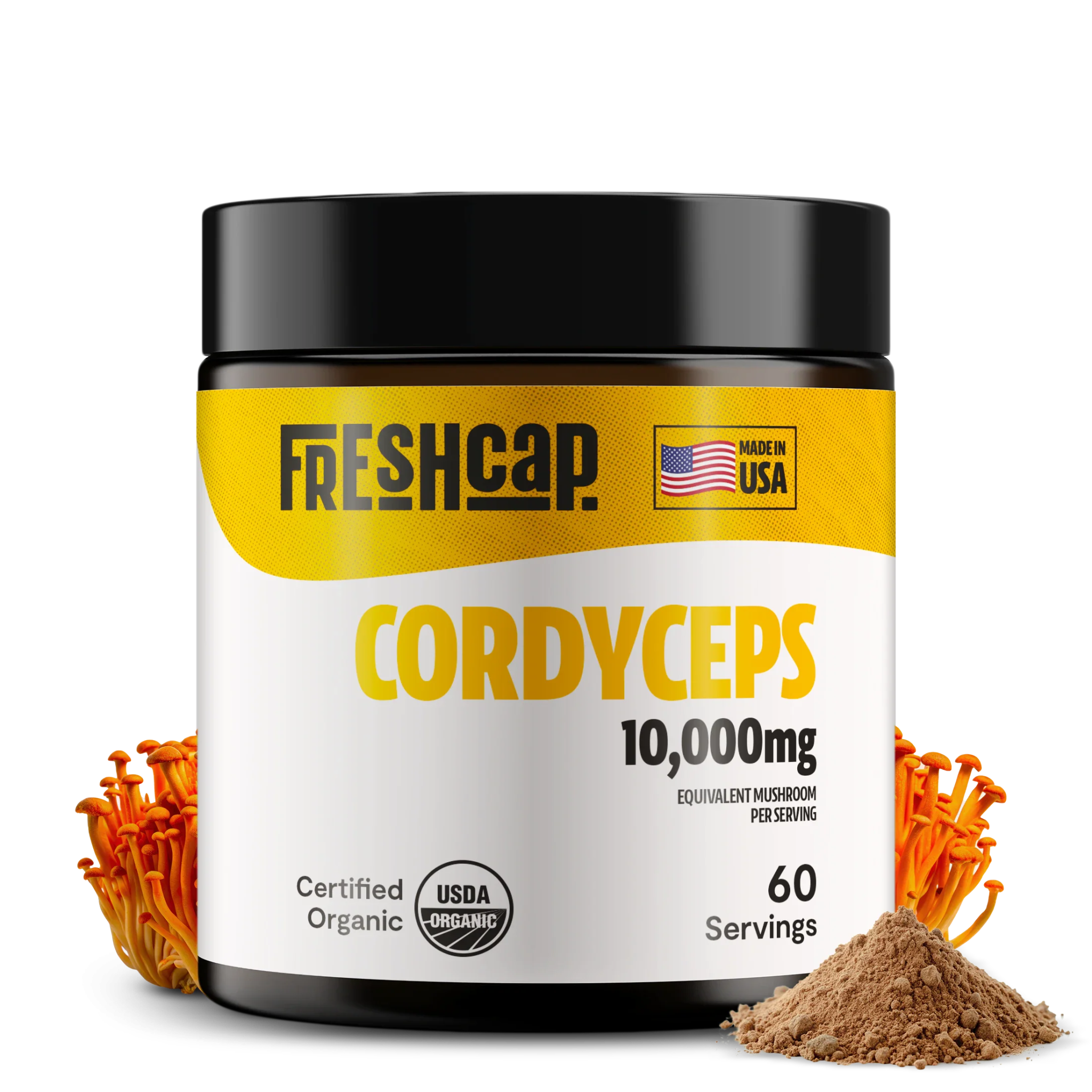 Cordyceps Mushroom Extract Powder FreshCap Mushrooms
